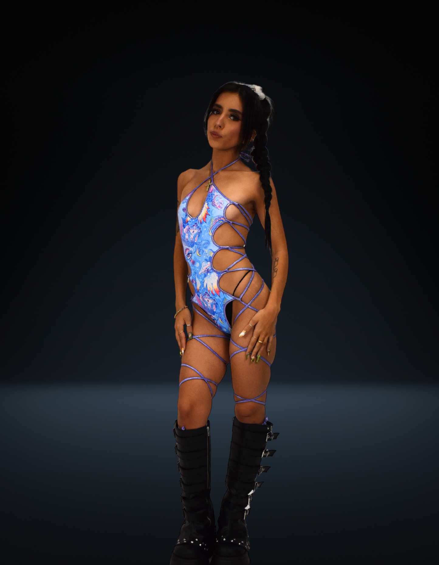 Mystic Mushy Lace Up Bodysuit