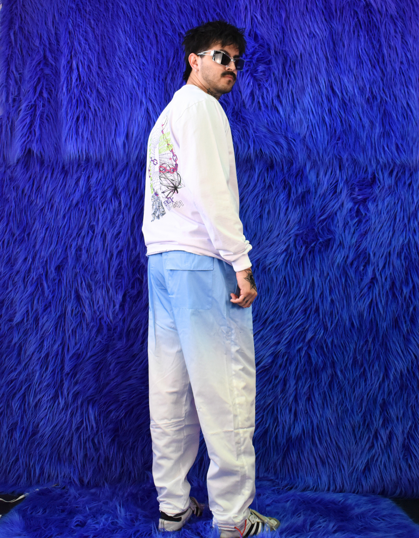 Blue Slushy Jogger Pants