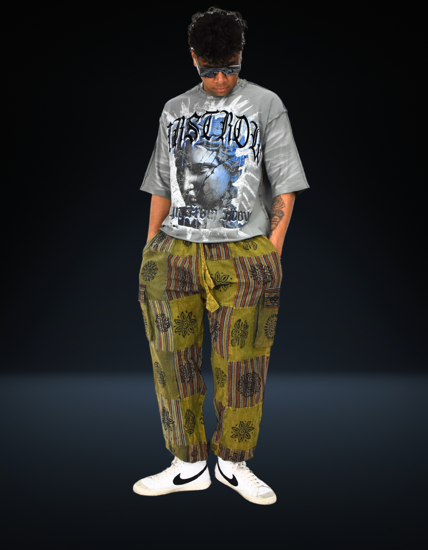 Gaia Patchwork Flow Pants