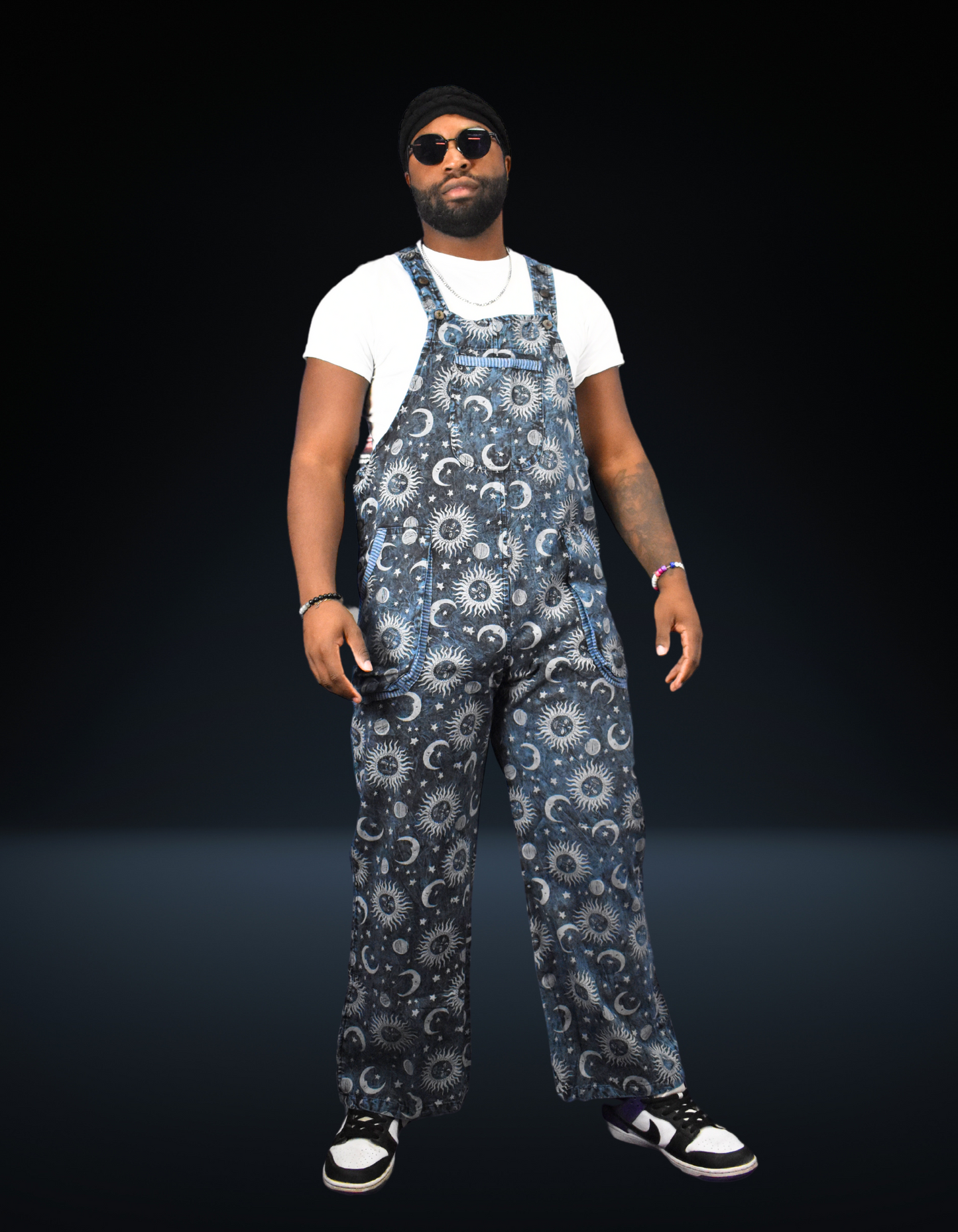 Blue Galaxy Overalls