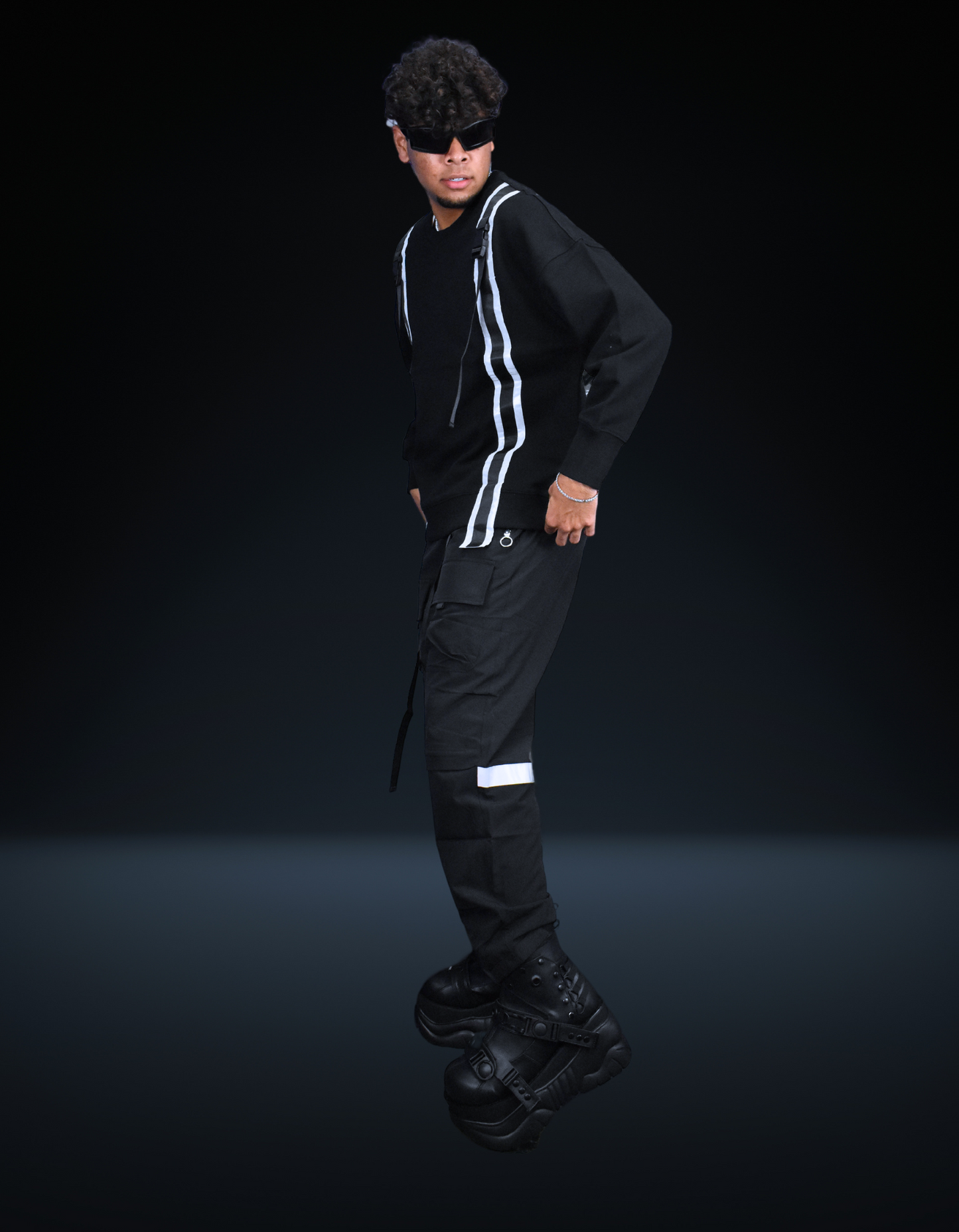 Lucky Stripe Reflective Cargo Pants