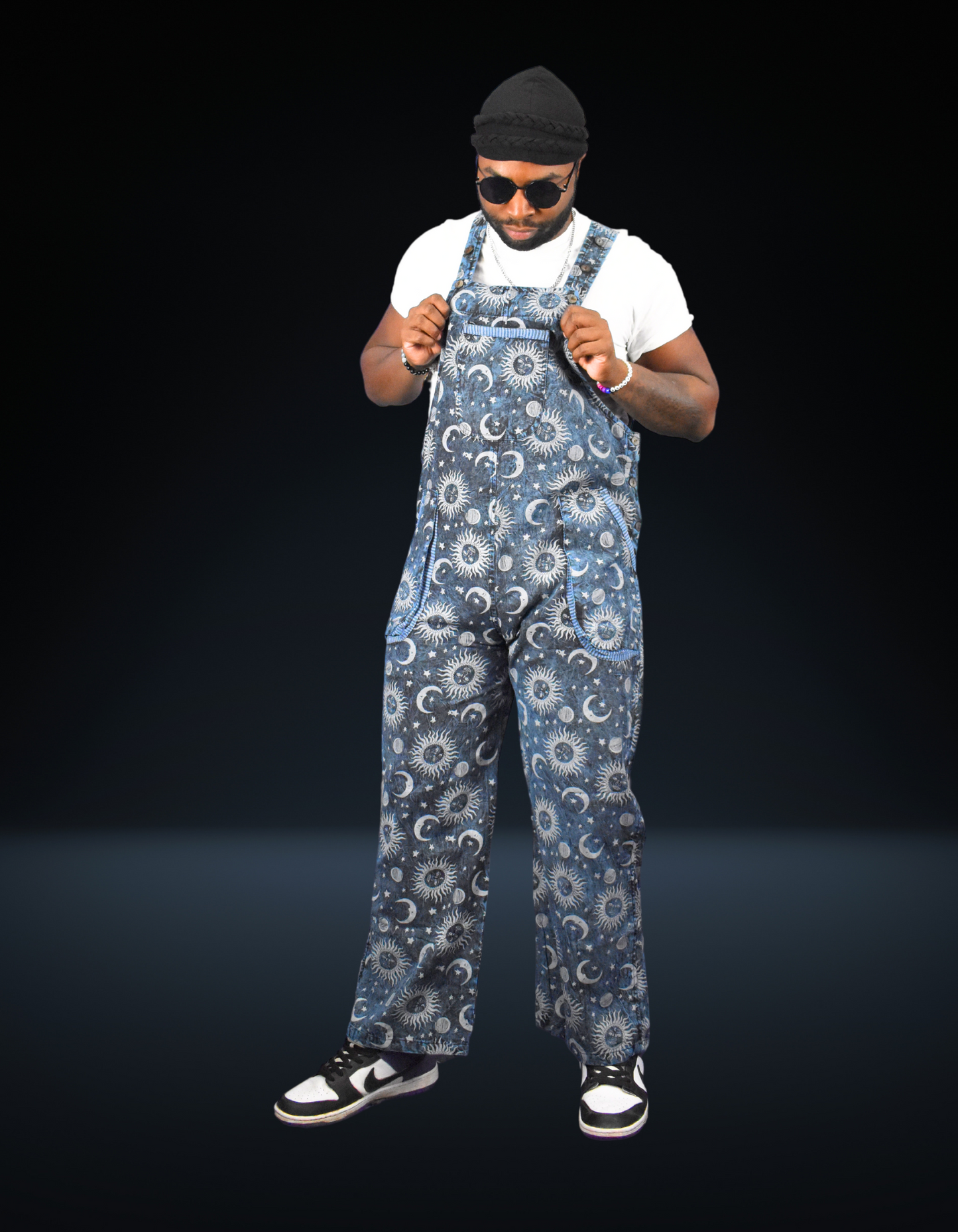 Blue Galaxy Overalls