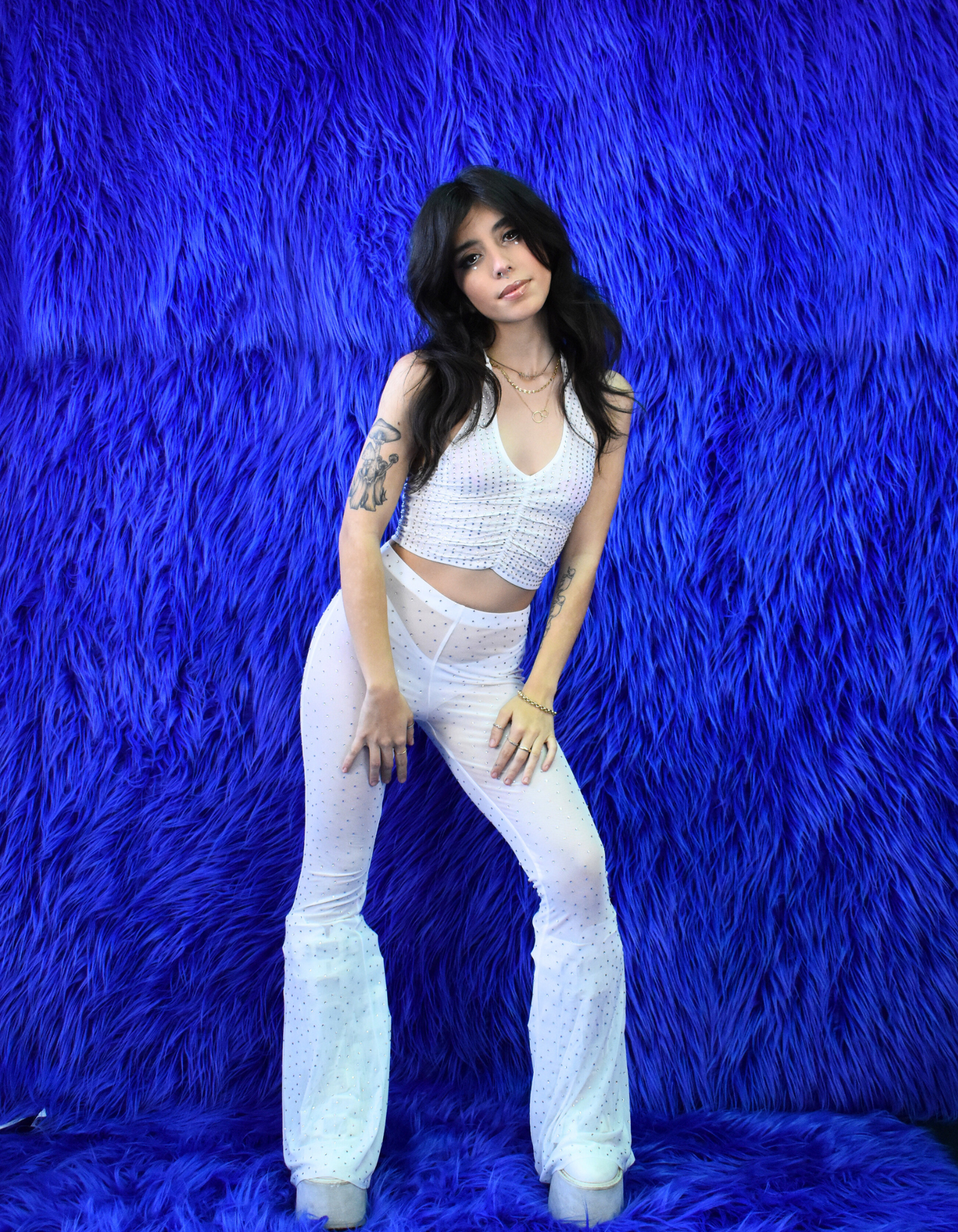 Diamond Sheer Bell Bottoms