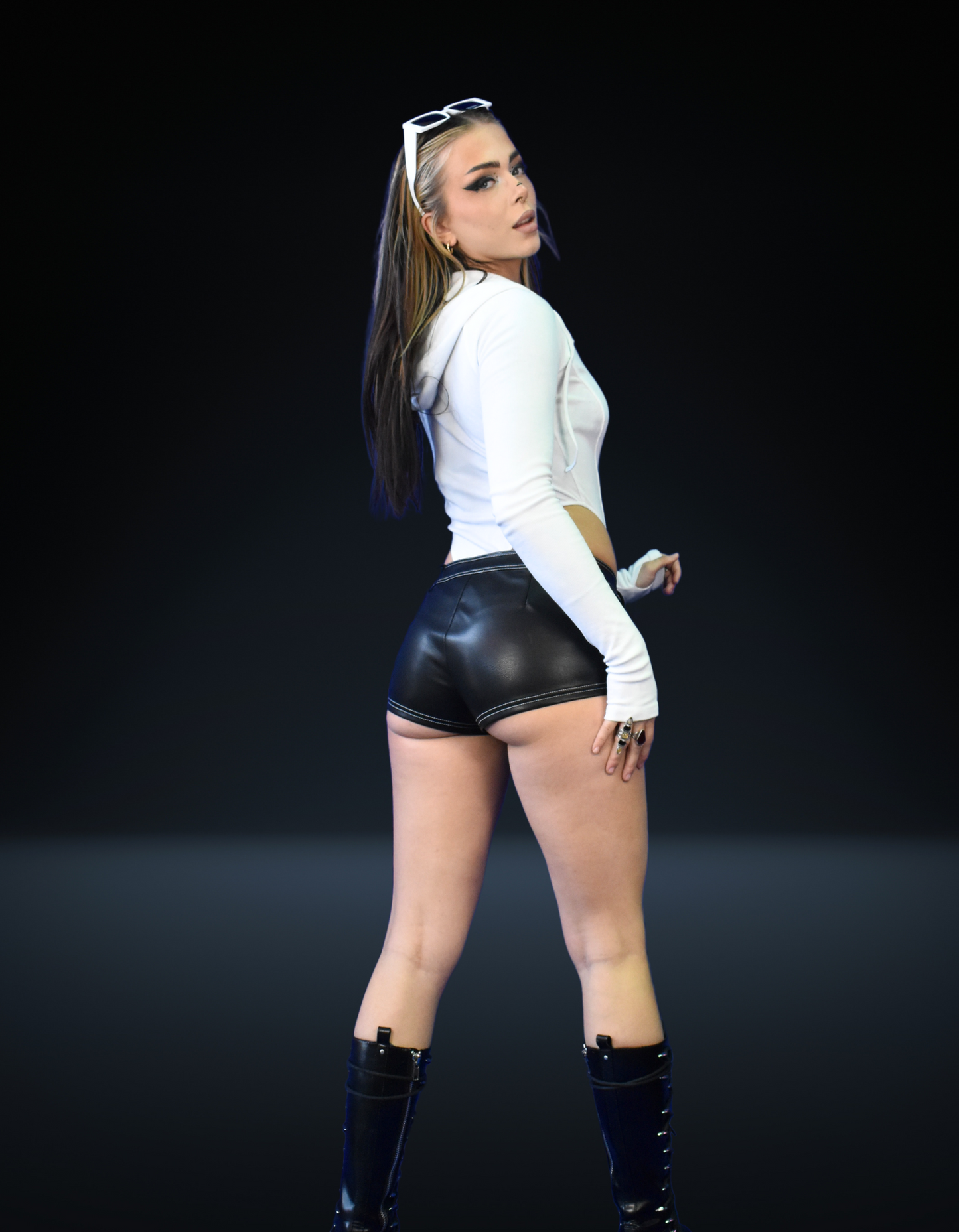 Contrast Micro Mini Shorts