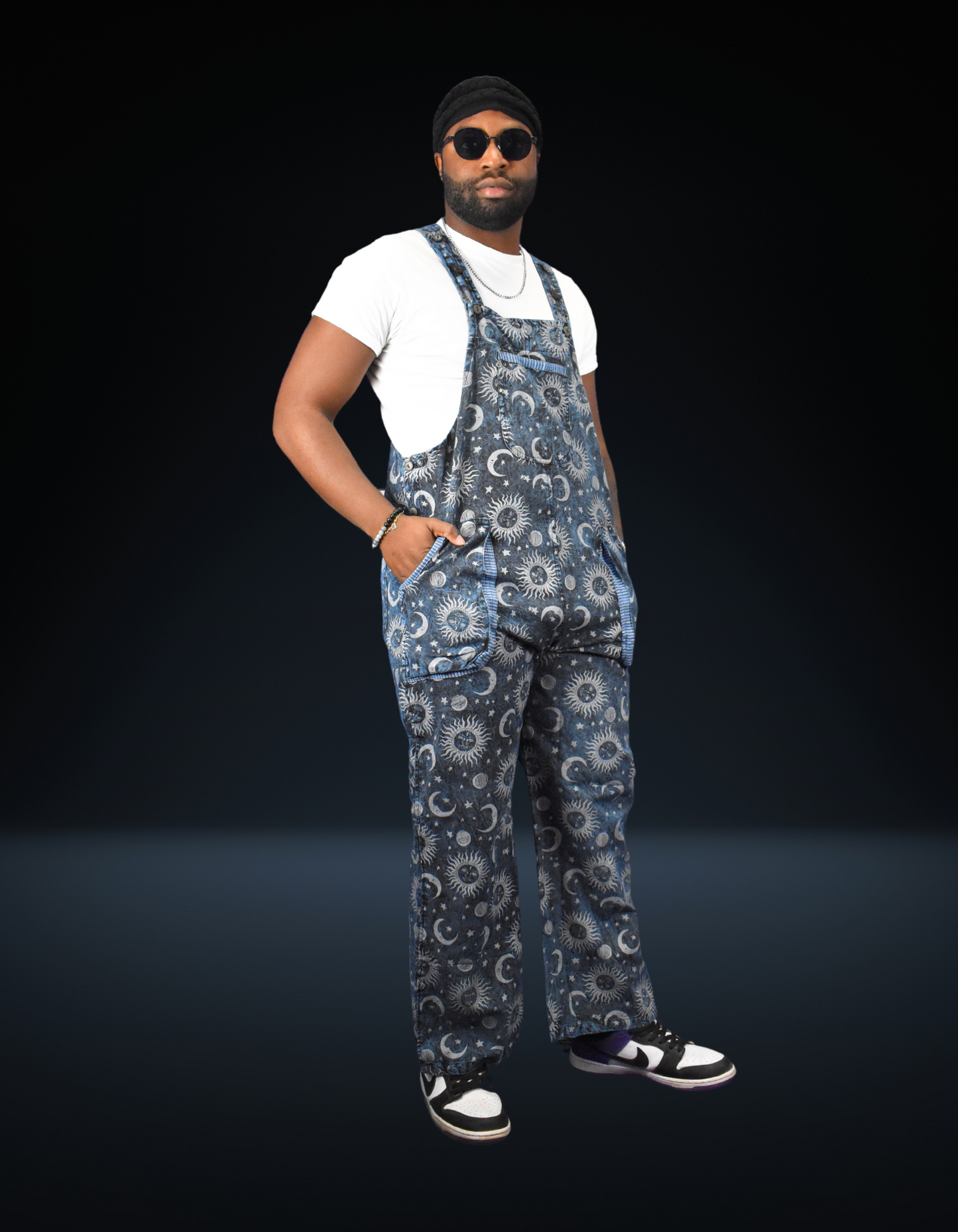 Blue Galaxy Overalls