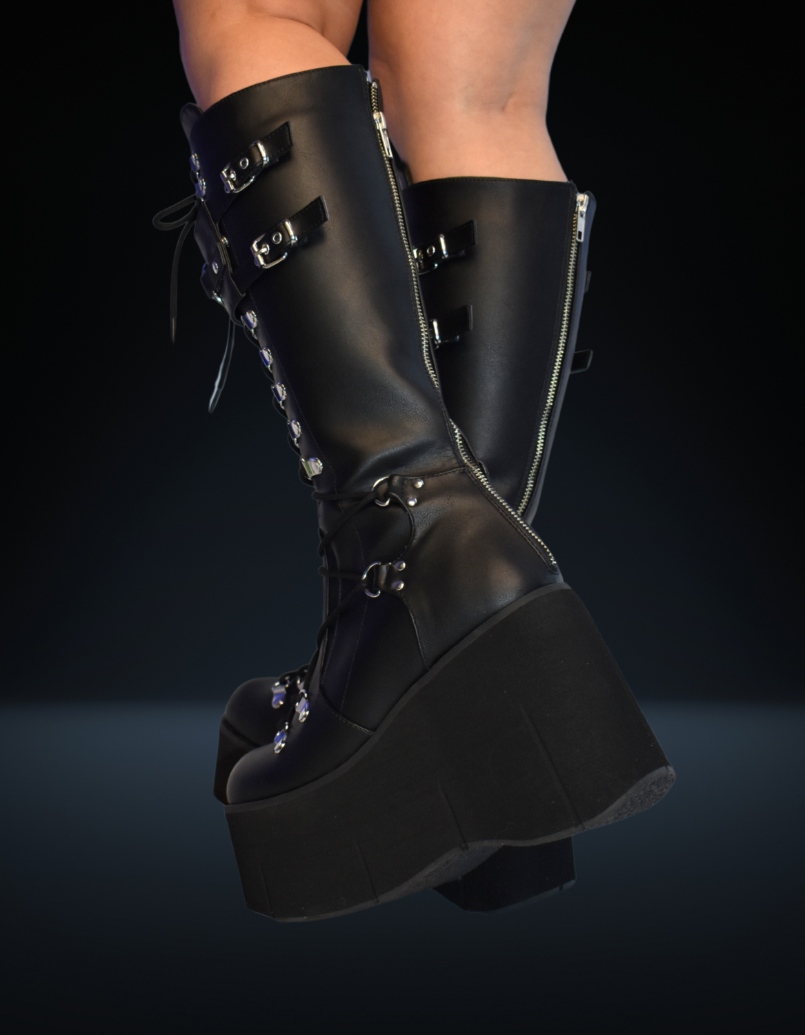 Demonia Black Kera Platform