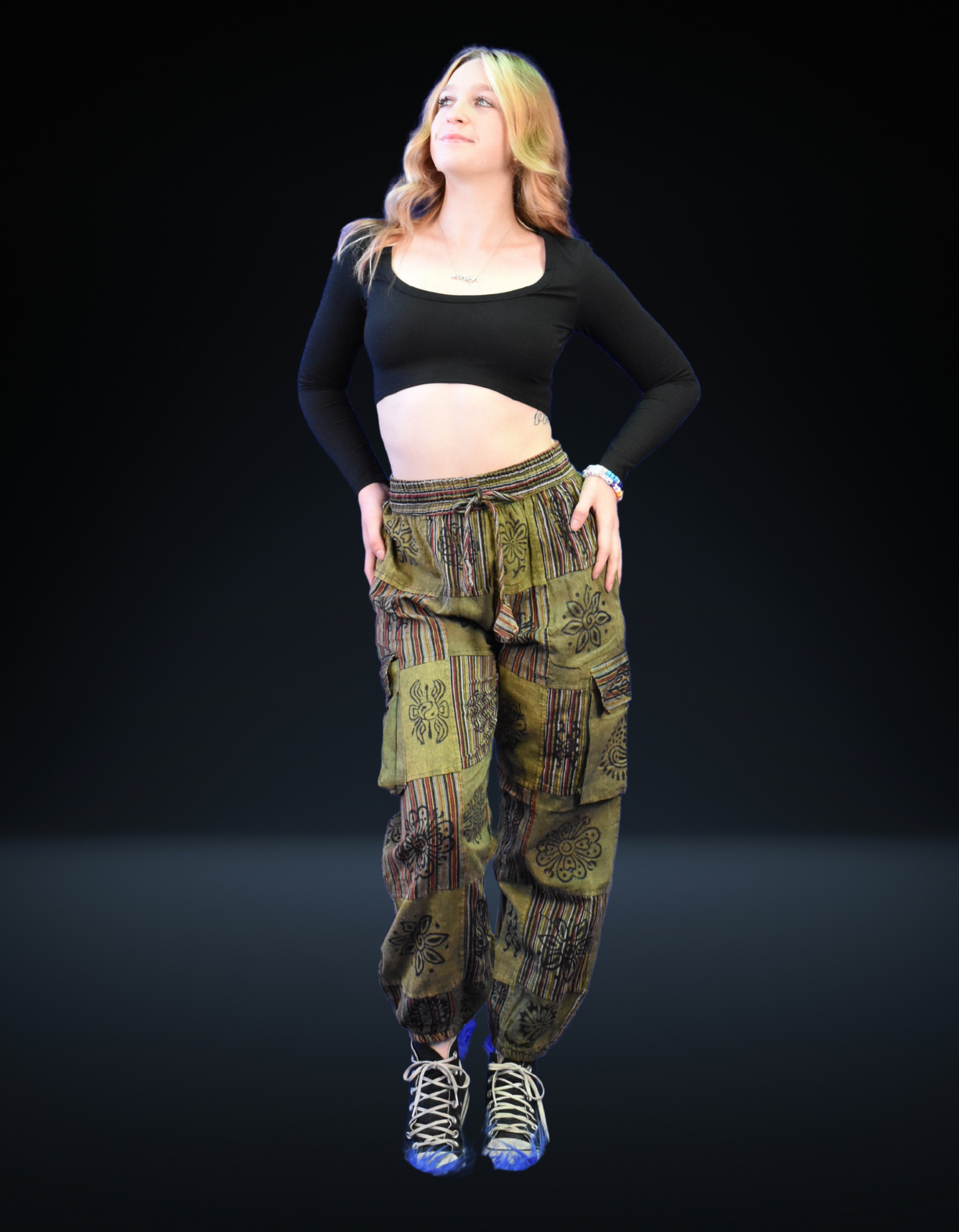 Gaia Patchwork Flow Pants