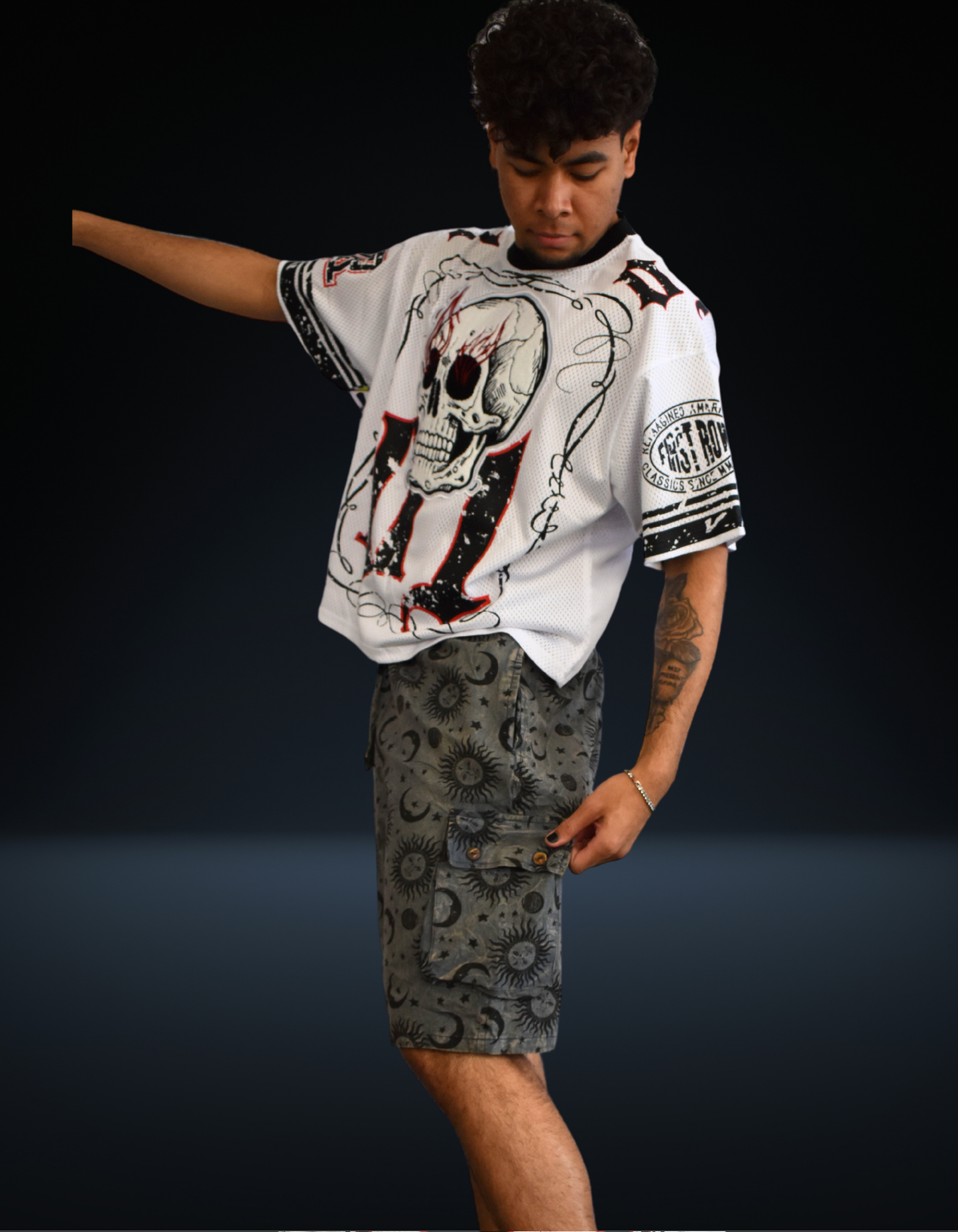 Sol Invictus Acid Wash Shorts