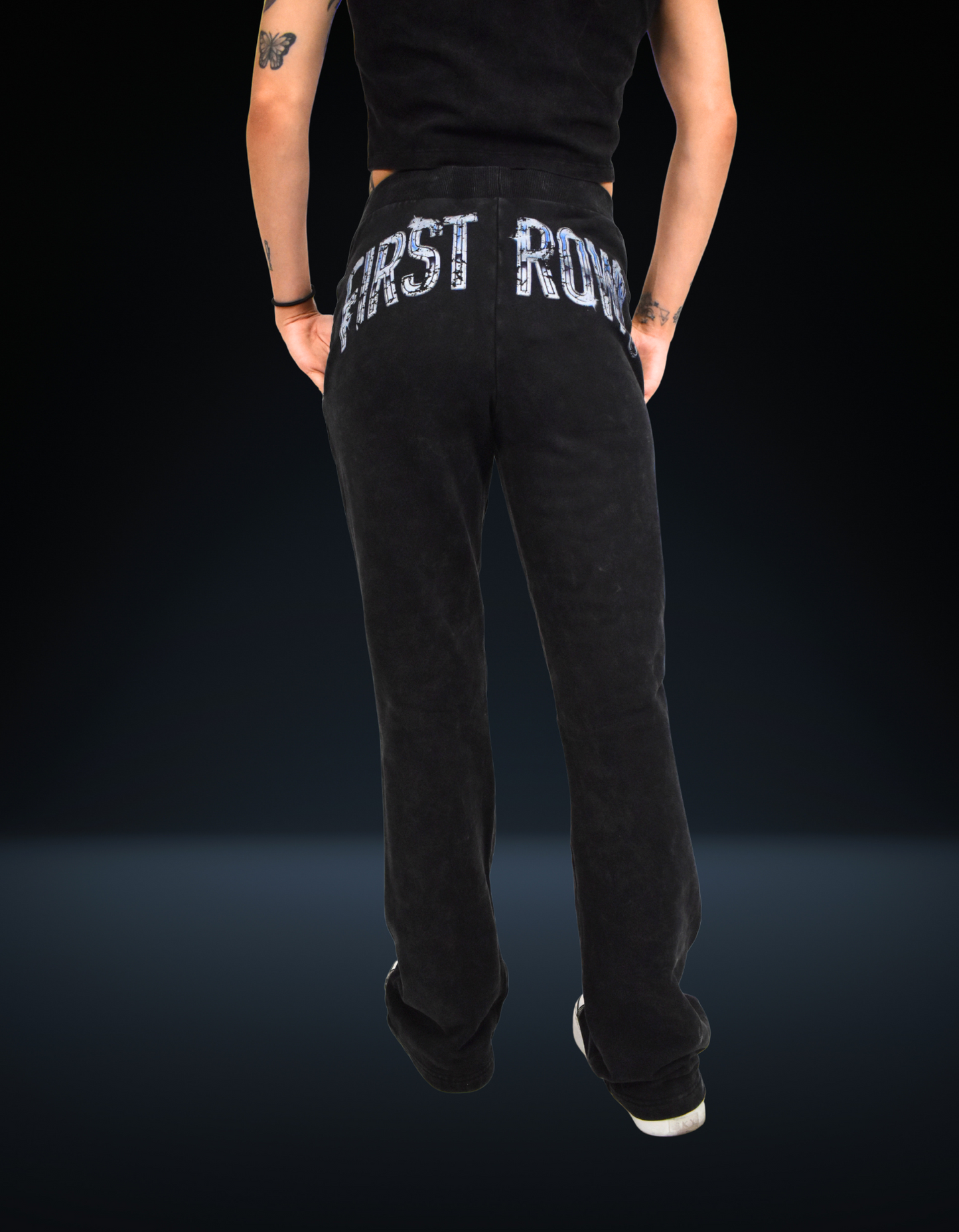 Y2K Tribal Flare Jogger Pants