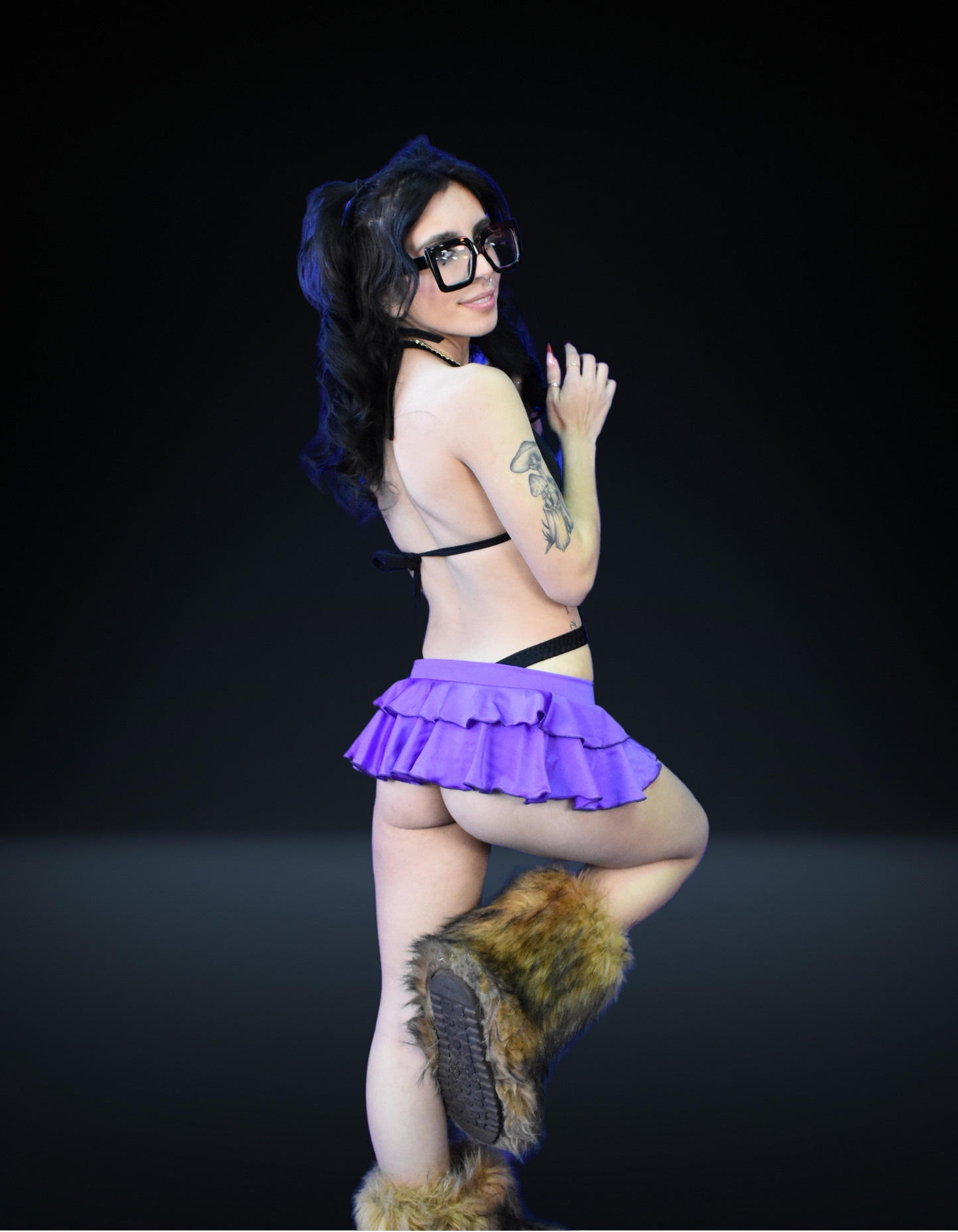 Ruffle Mini Mini Skirt- Color