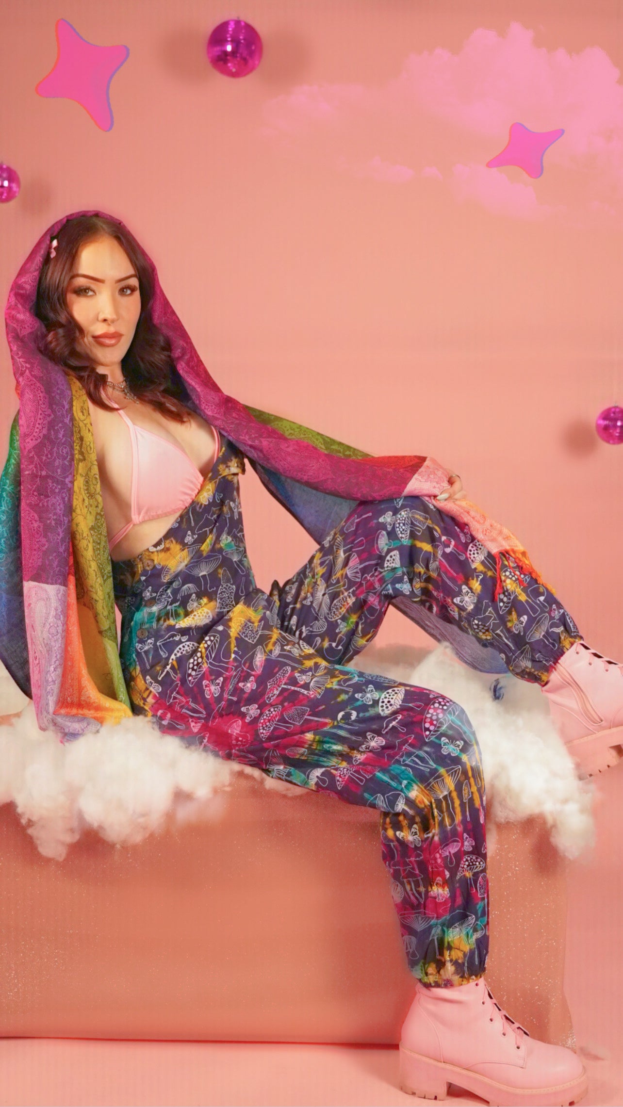 Funky Spectra Overalls