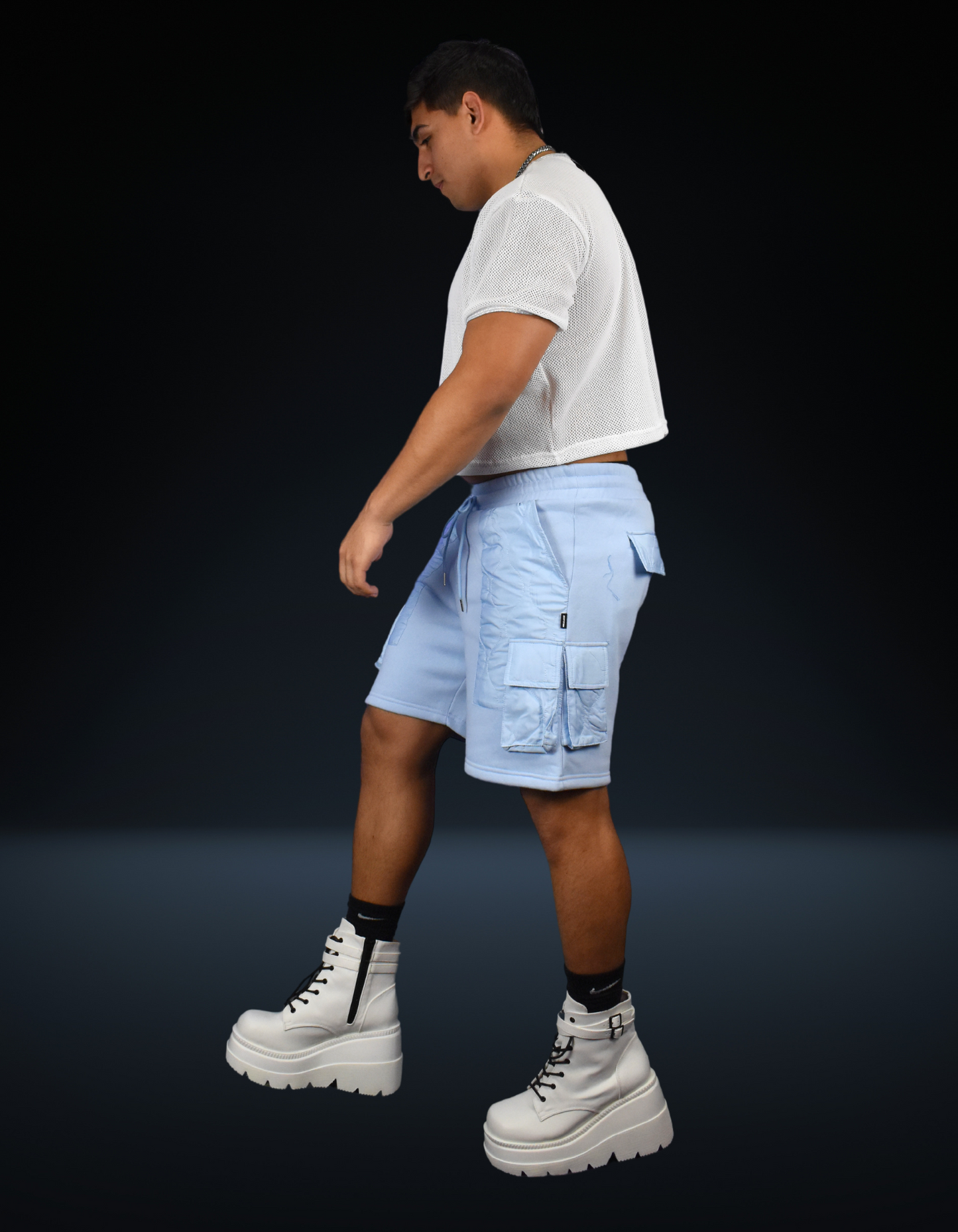 Hybrid Shorts Baby Blue