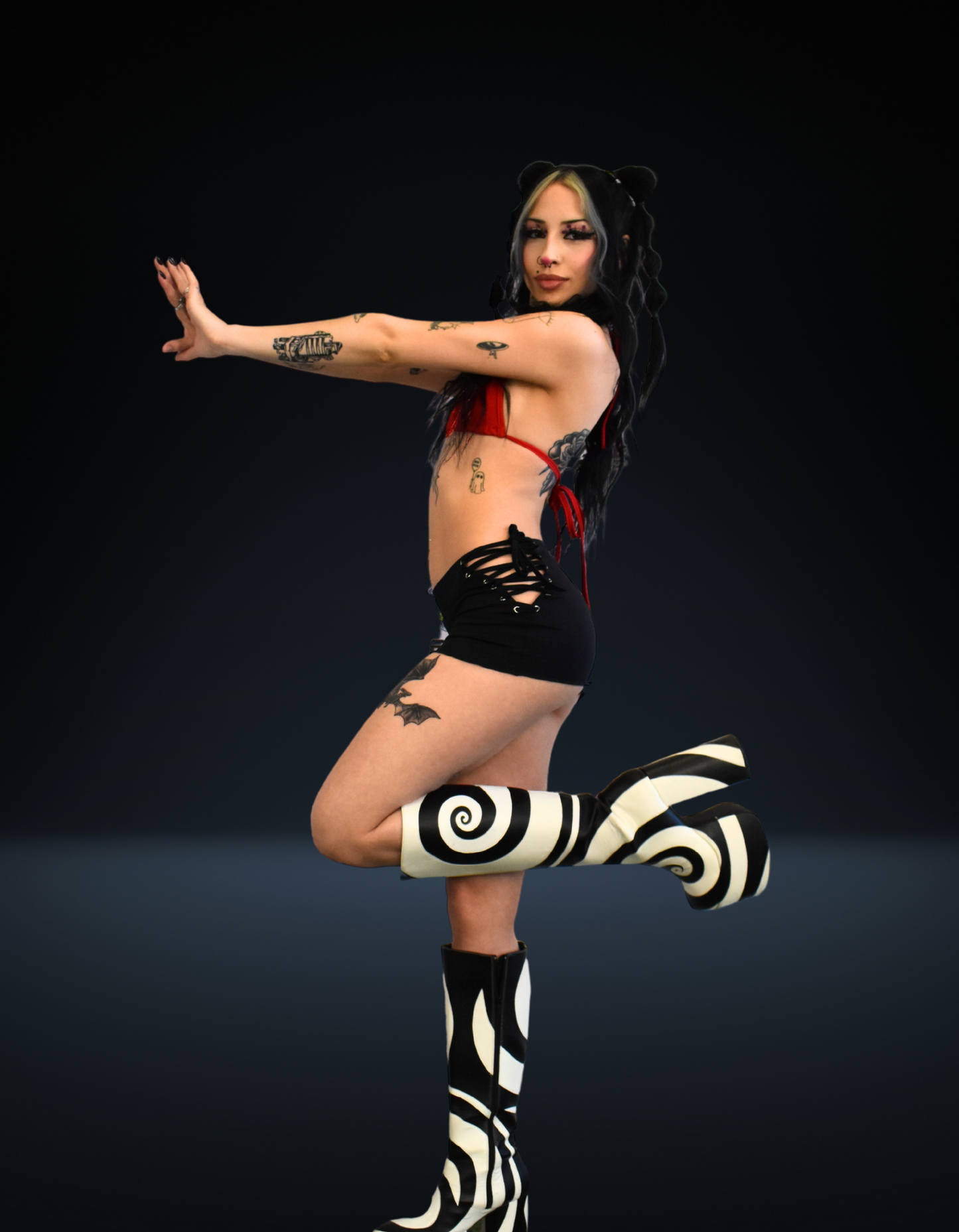 Runway Tie Mini Skirt