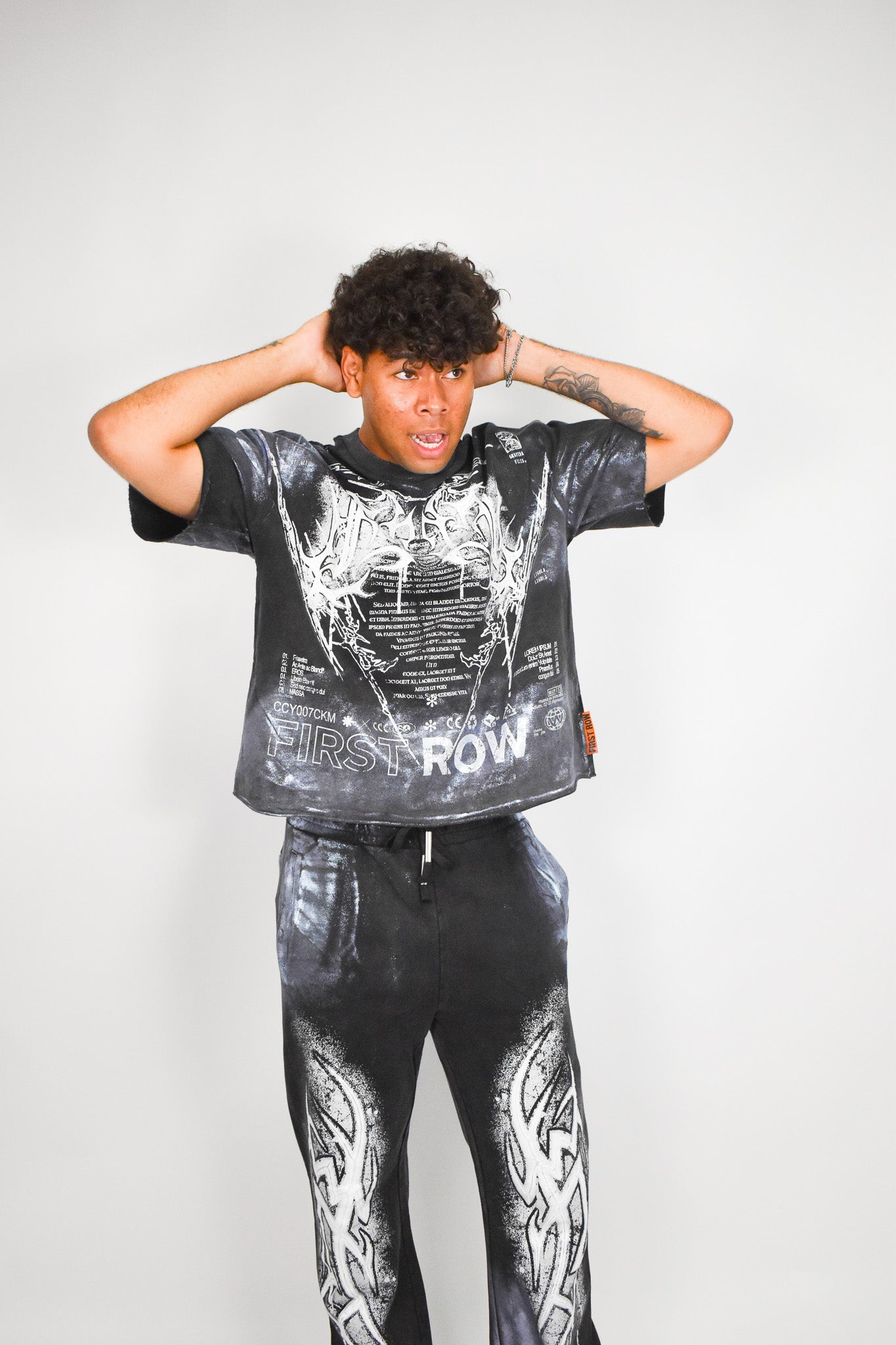 Y2K Smoke Cropped Shirt