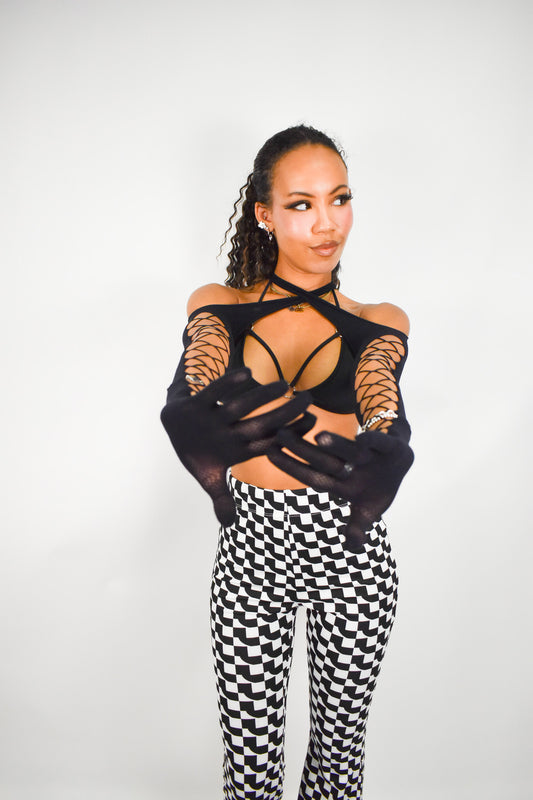 Cross Over Halter Shrug
