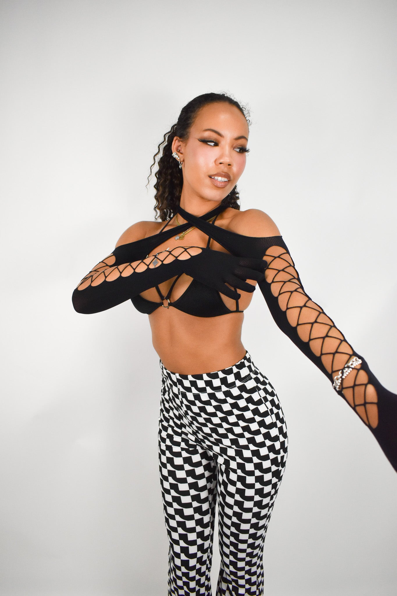 Cross Over Halter Shrug