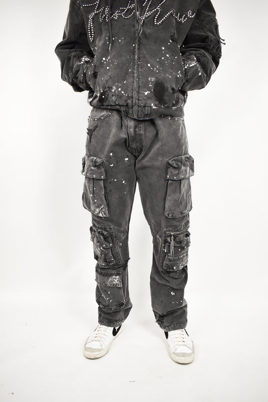 Coal Stud Cargo Pants