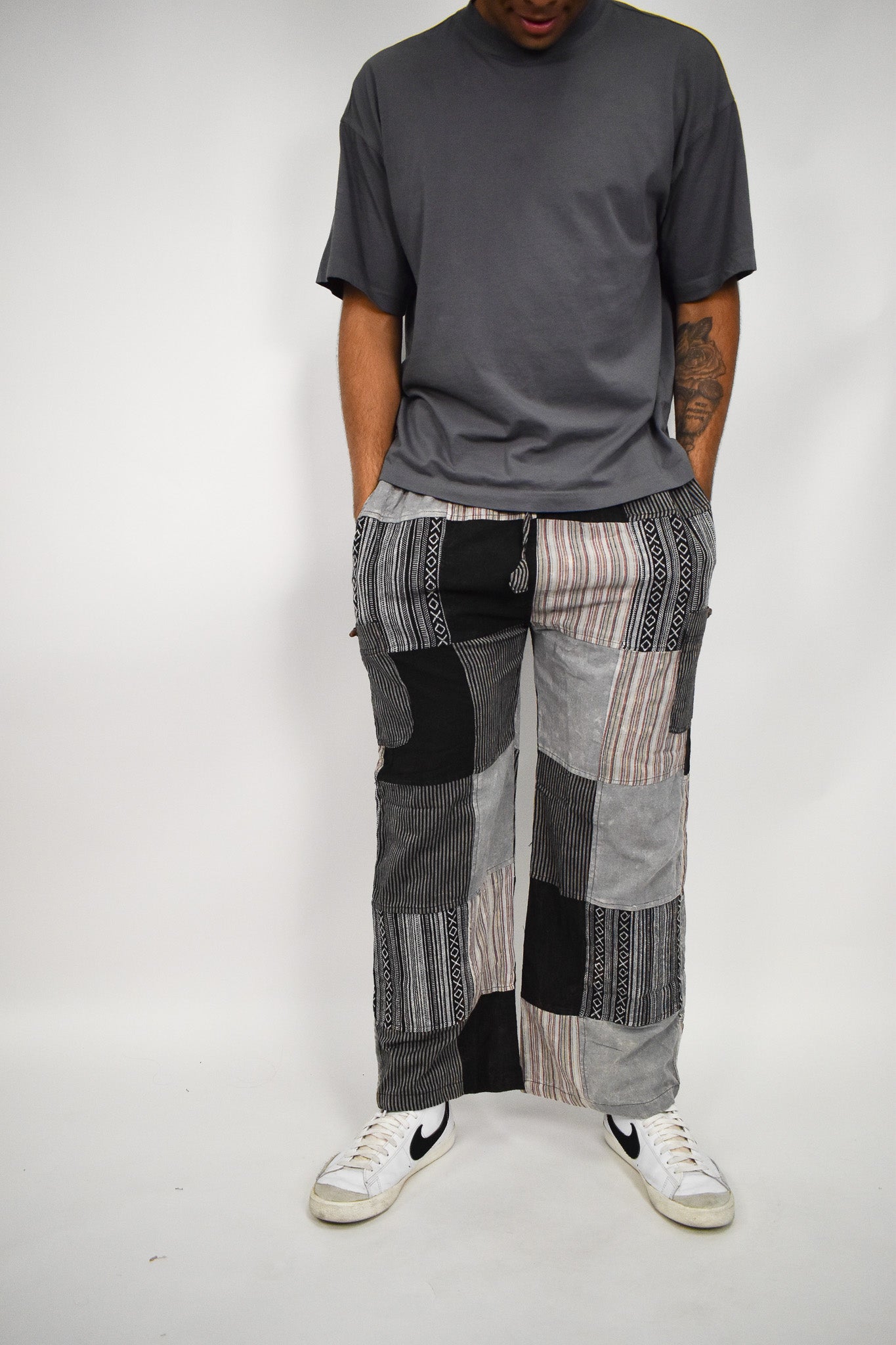 Stone Wash Flow Pants