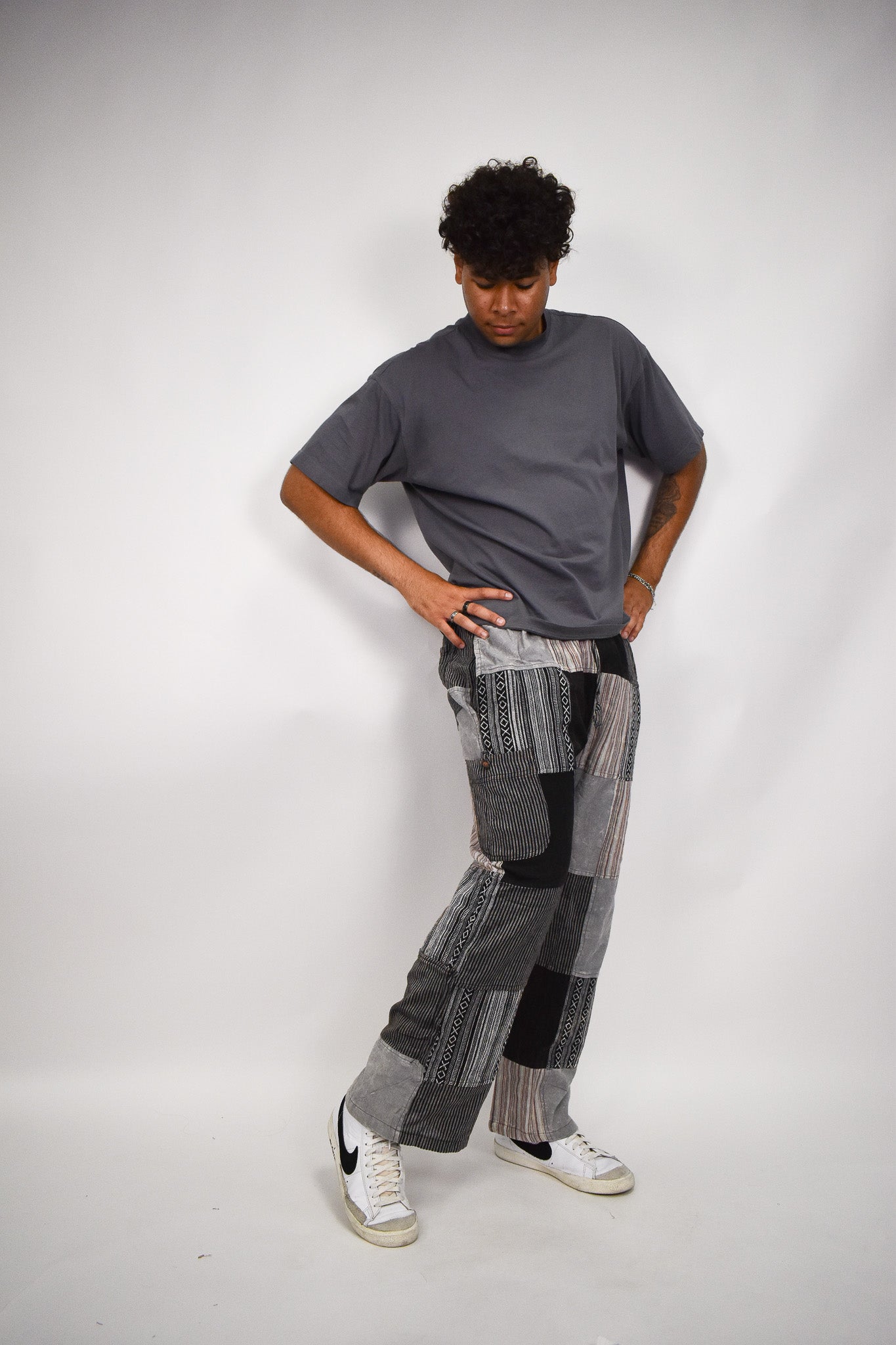 Stone Wash Flow Pants