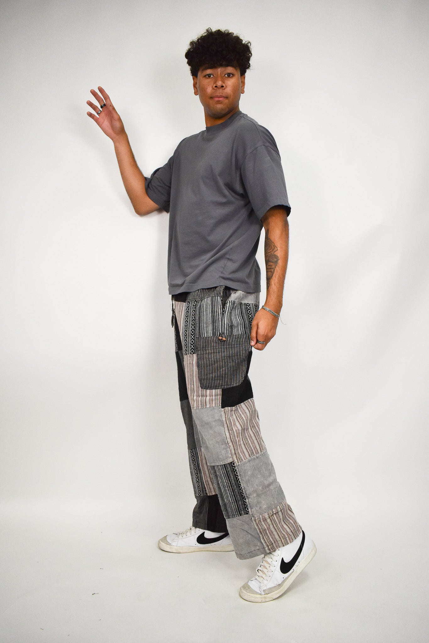Stone Wash Flow Pants