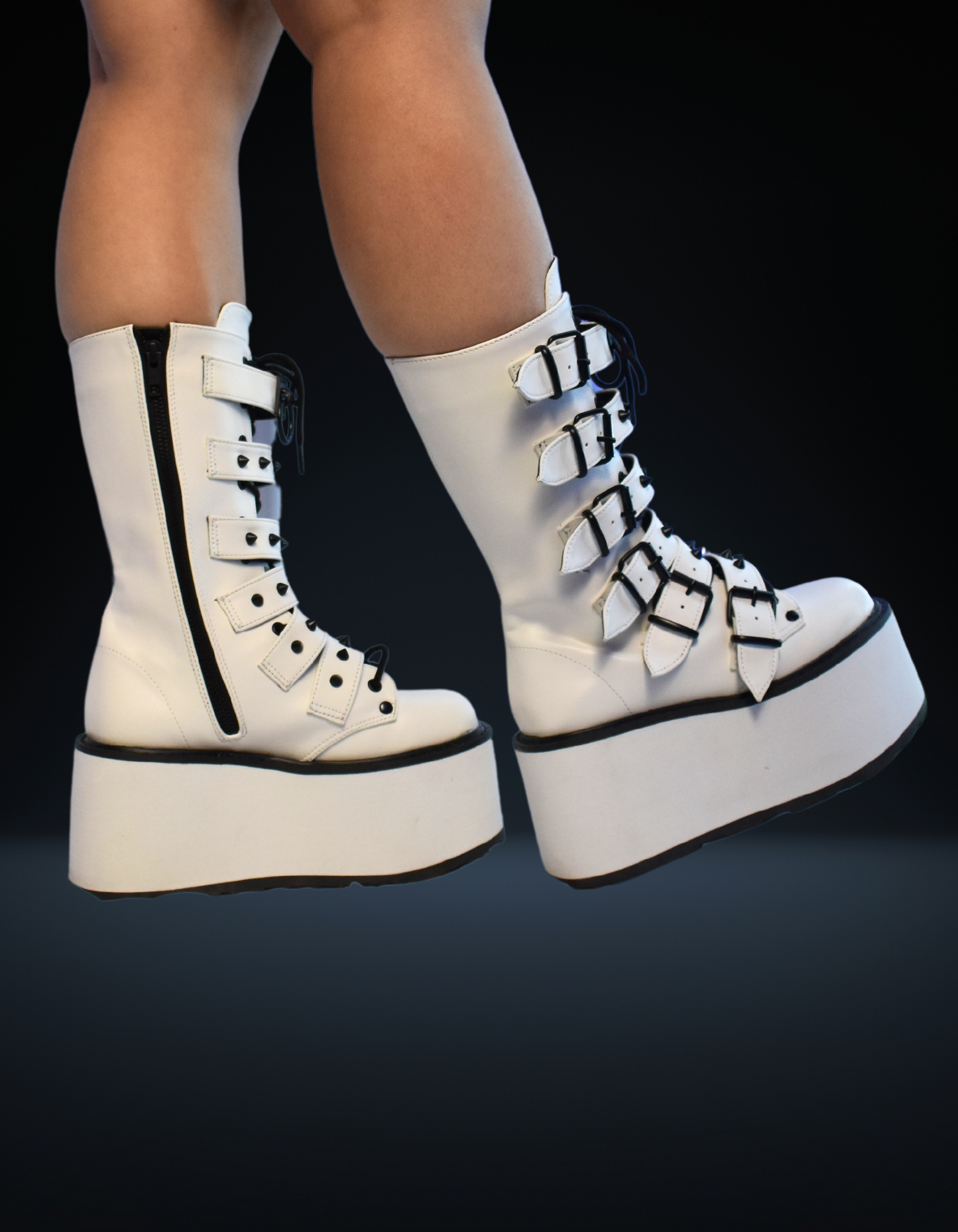 Demonia White Damned Platform