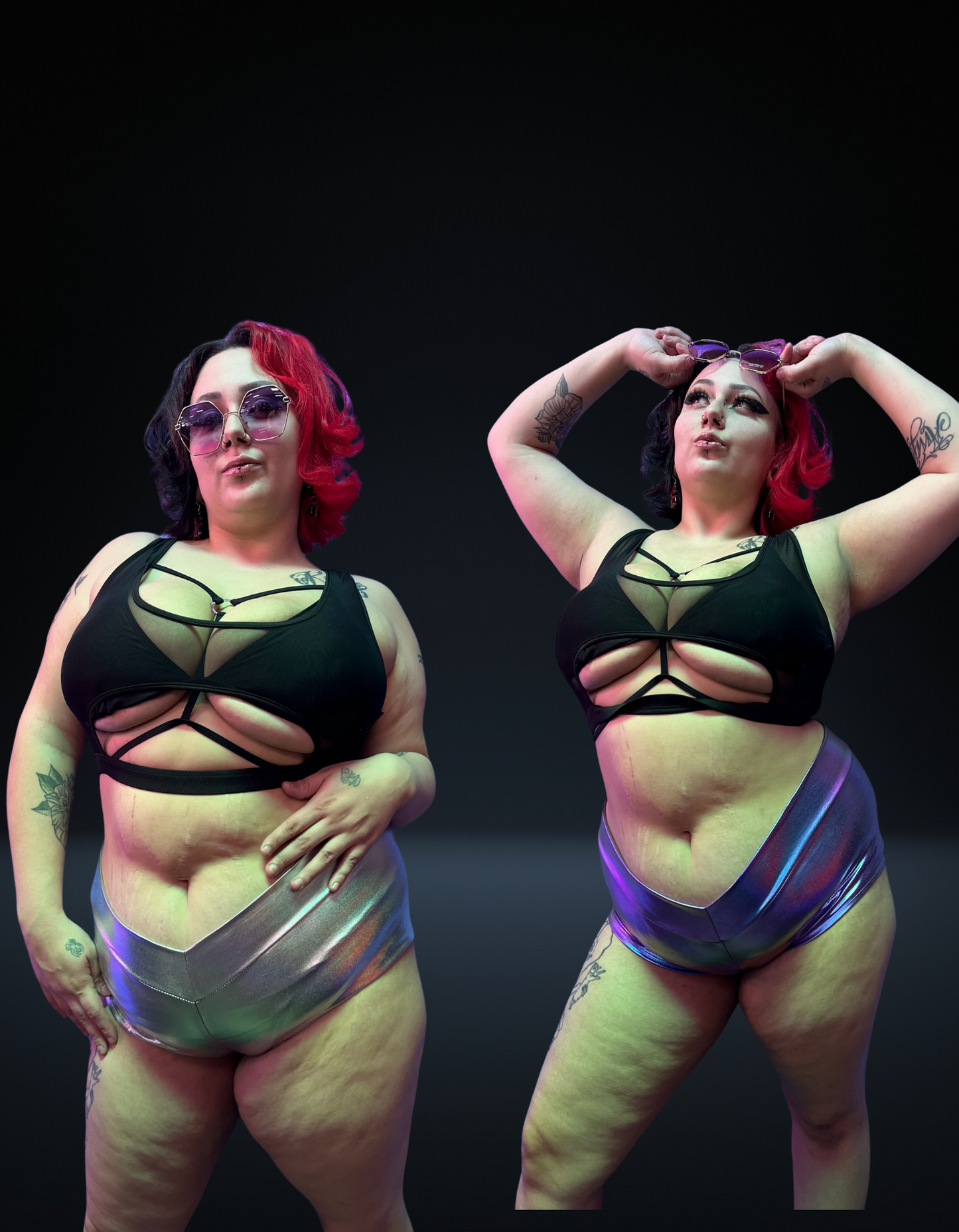 Metallic Dreams Booty Shorts