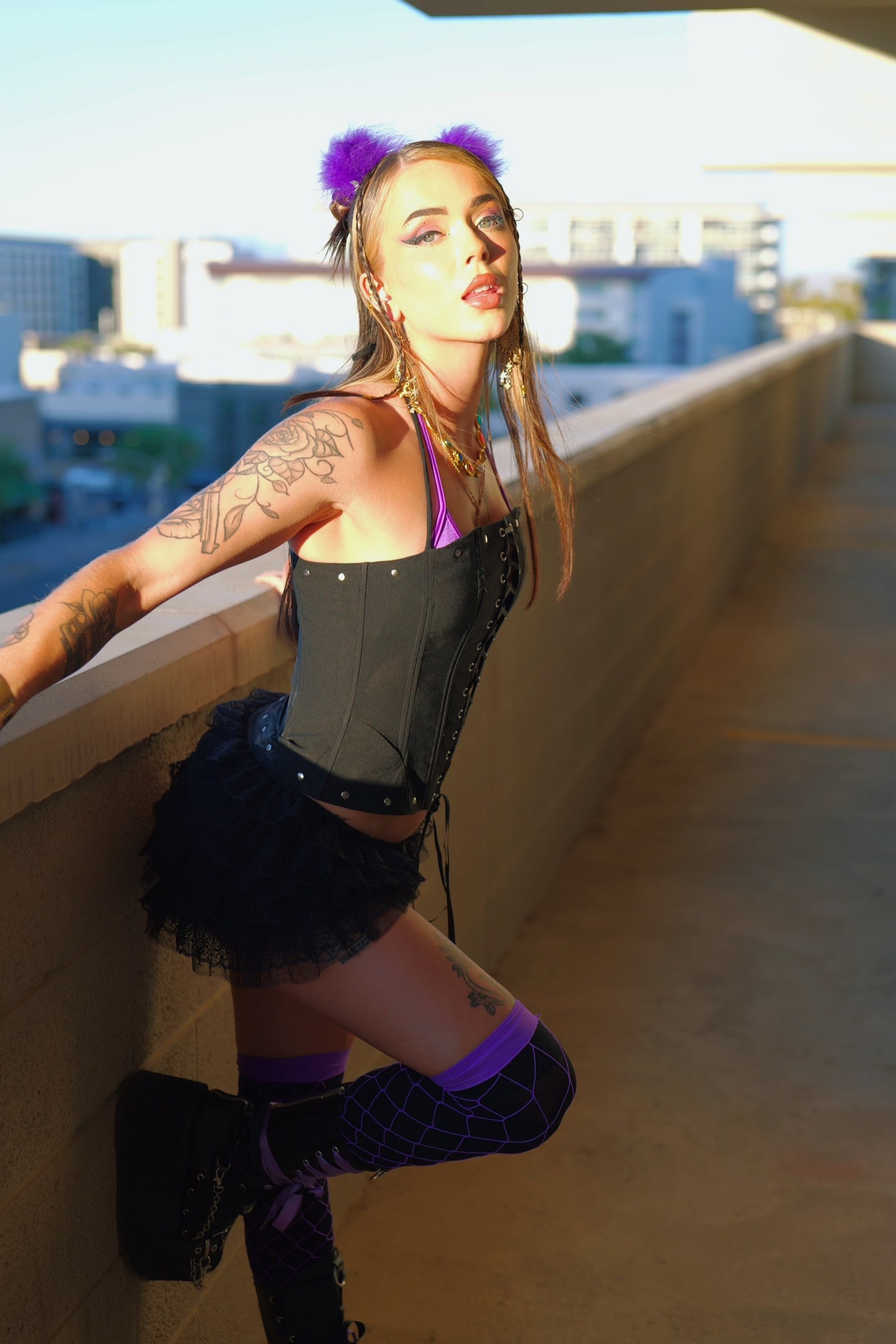 Bloom Ruffle Lace Shorts