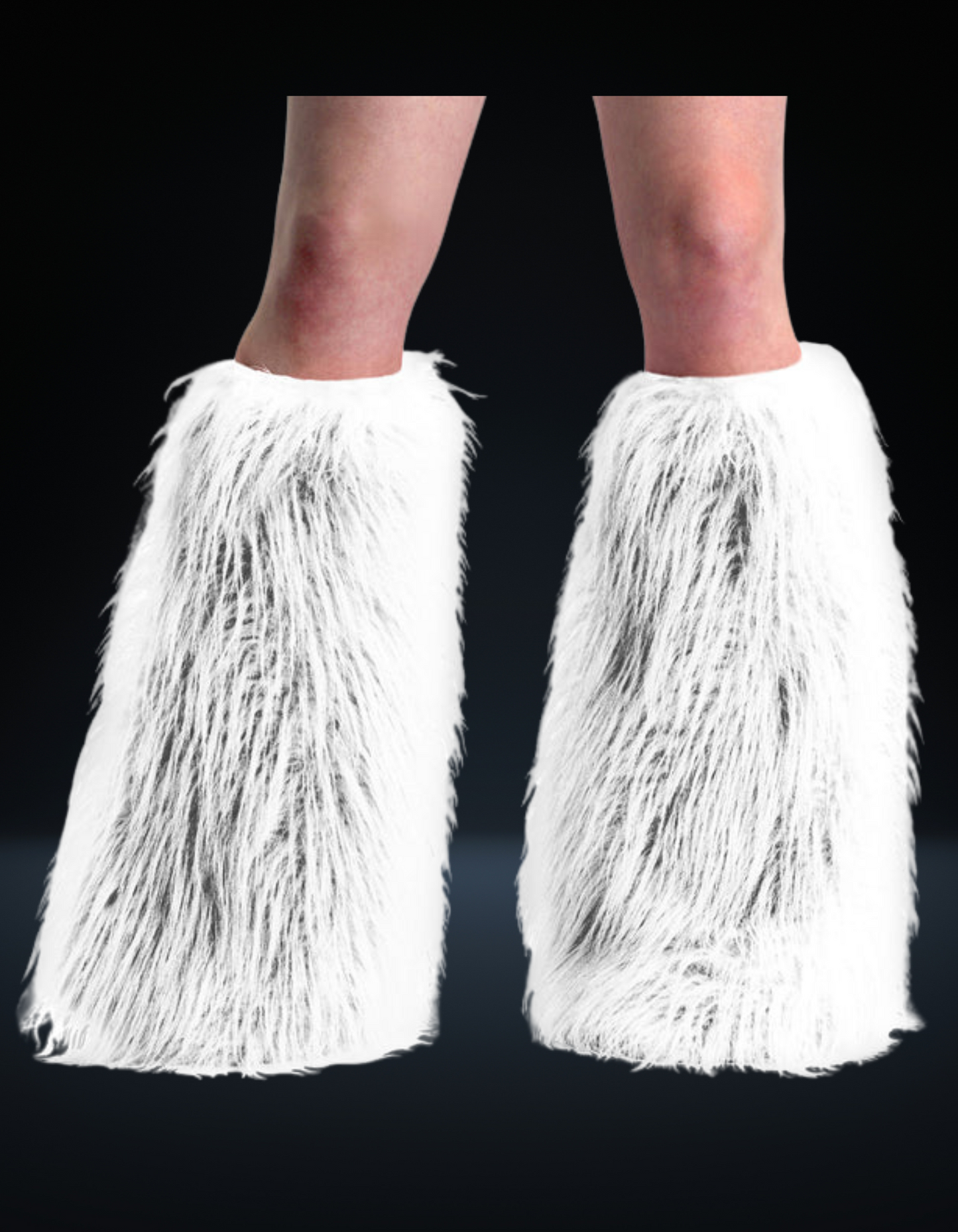 Demonia Leg Warmer Boot Sleeve White
