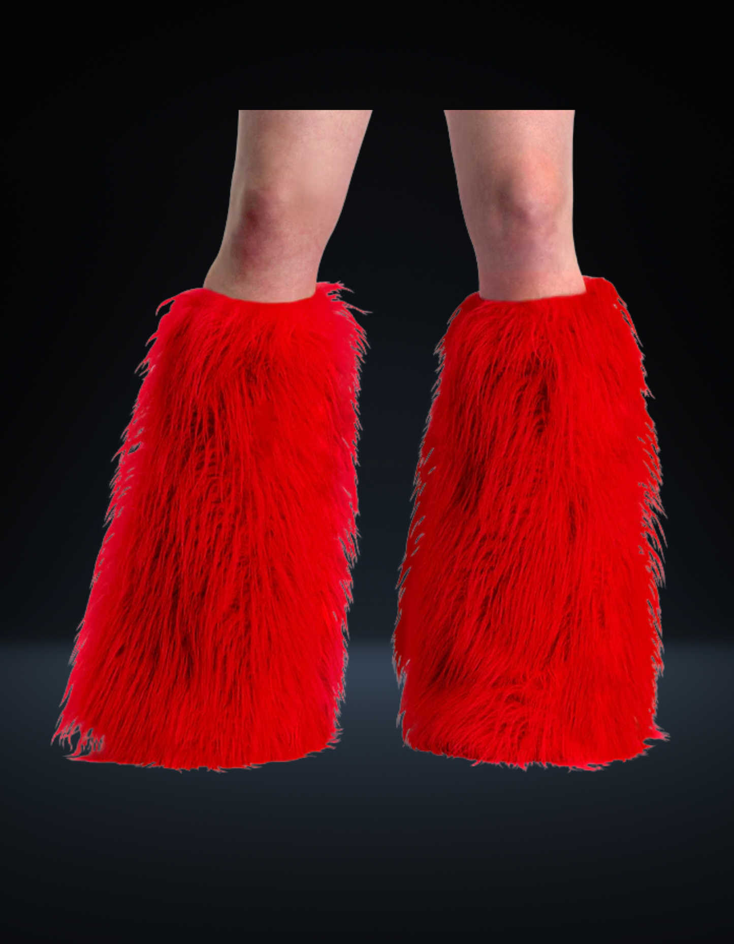 Demonia Leg Warmer Boot Sleeve Red