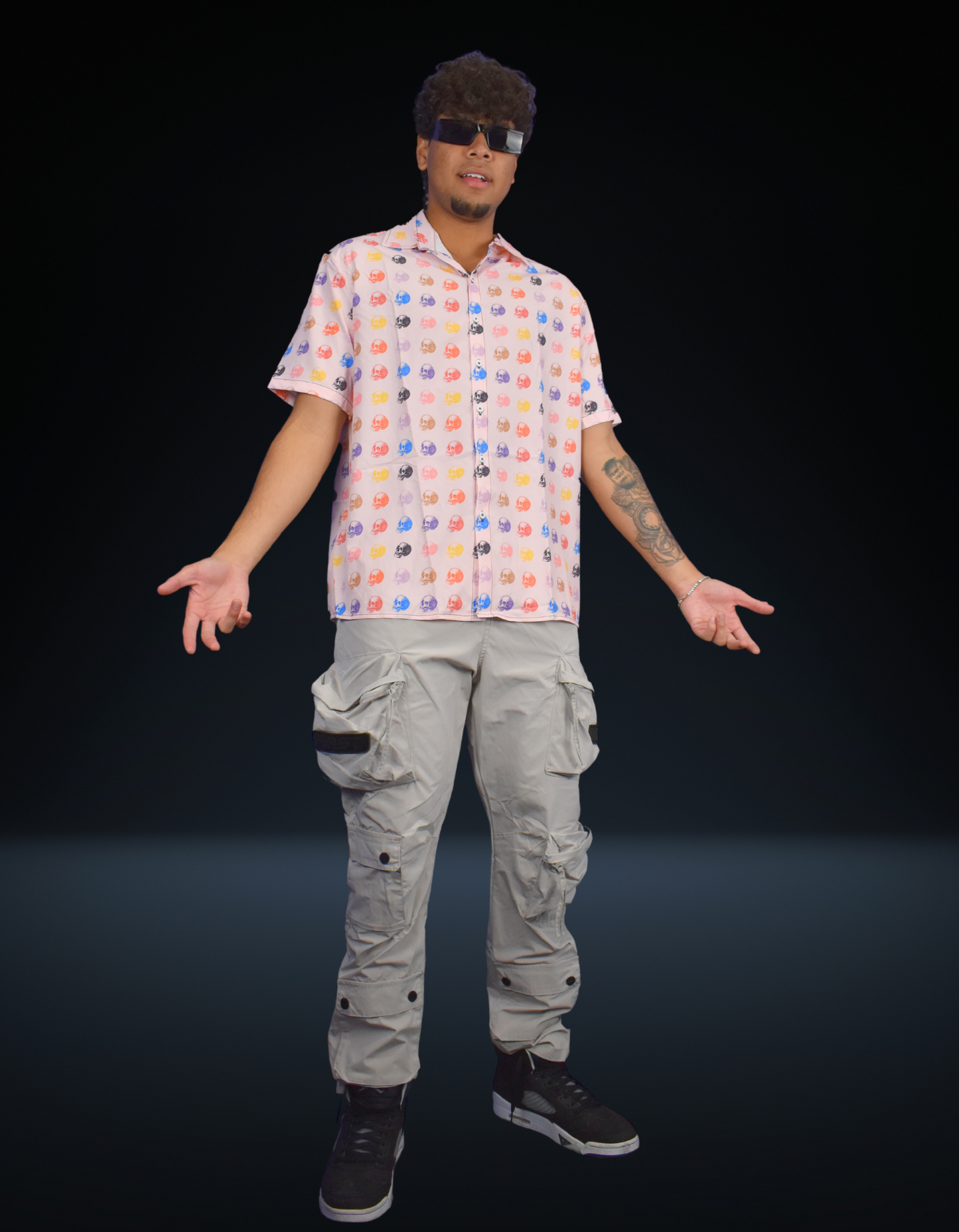 Candy Skull Button Up Shirt