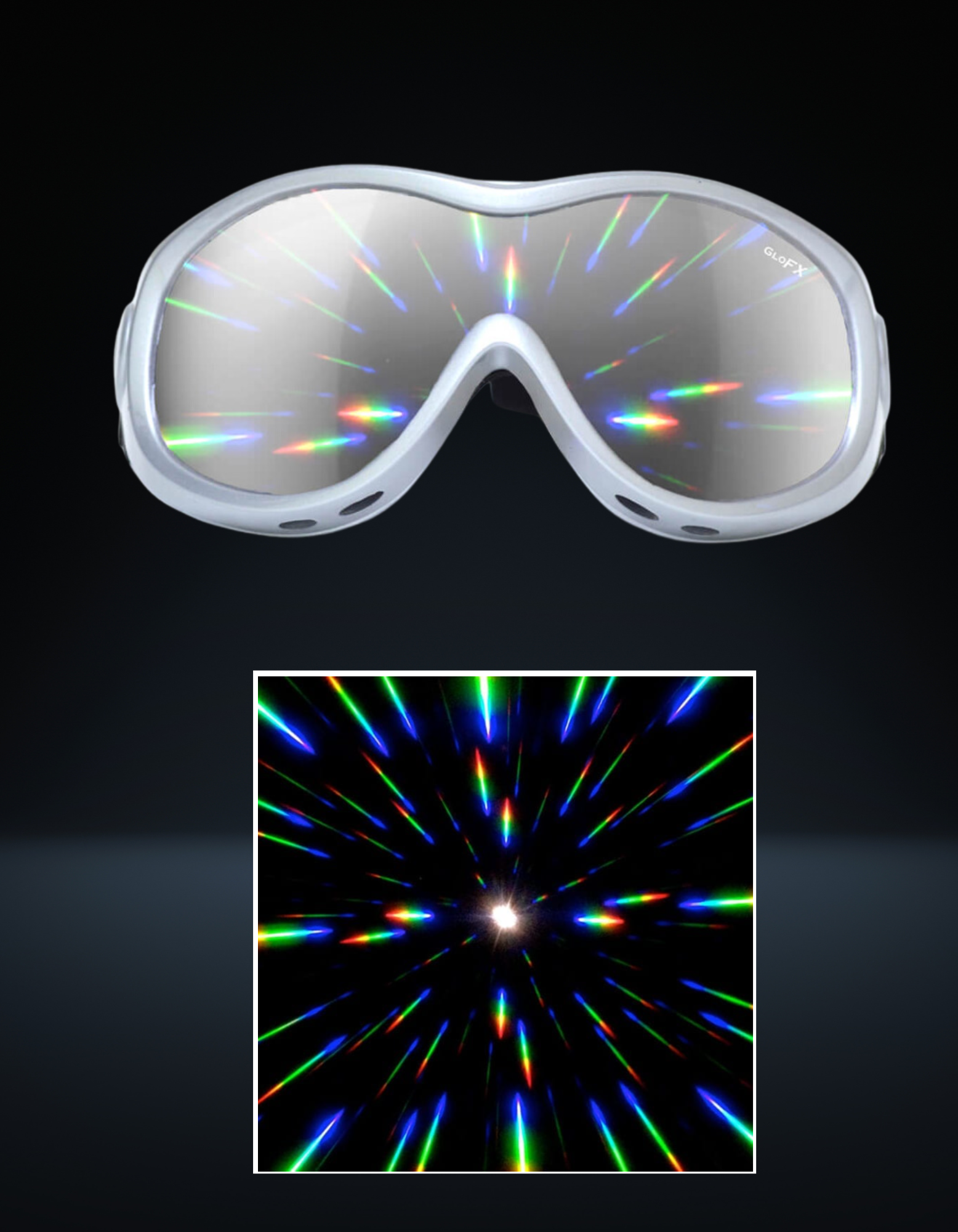 glofx goggles Diffraction Ski Goggles Silver – Rave Camp