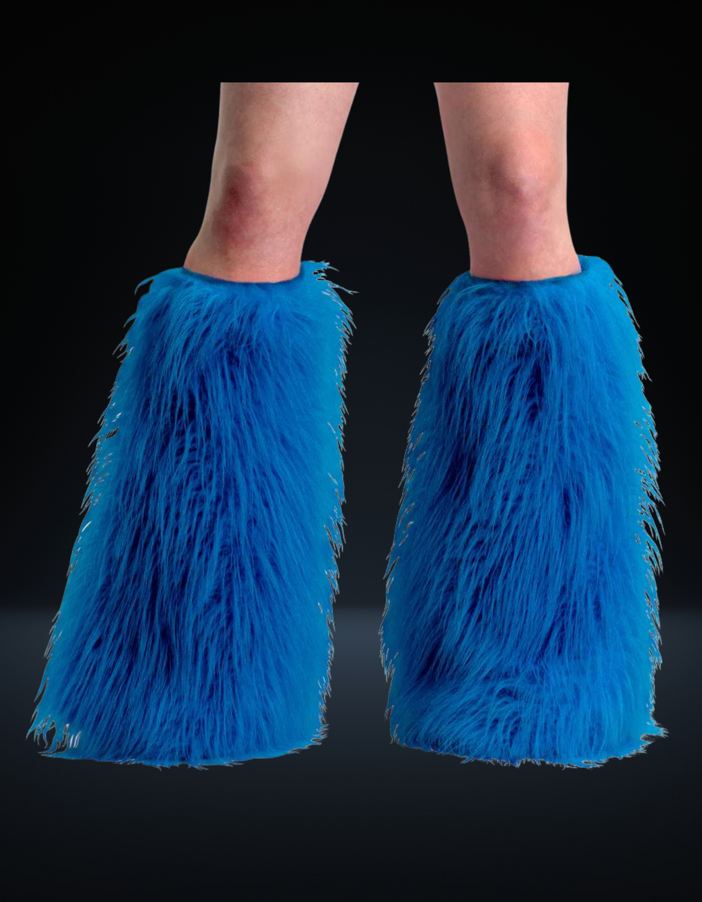 Demonia Leg Warmers Boot Sleeve Blue