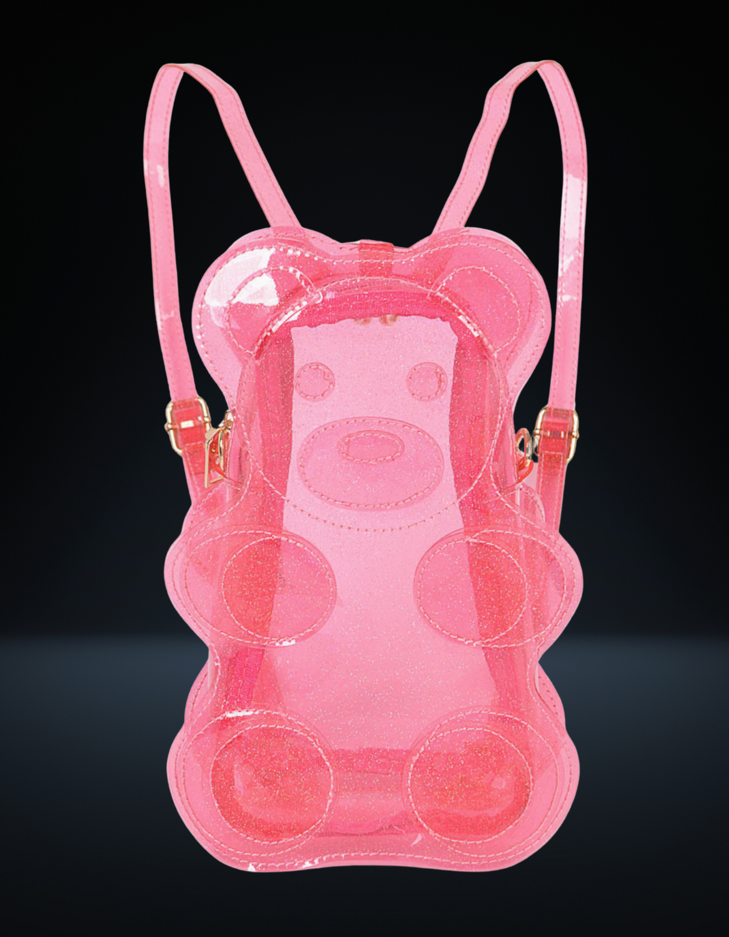 Pink Glitter Gummy Bear Backpack