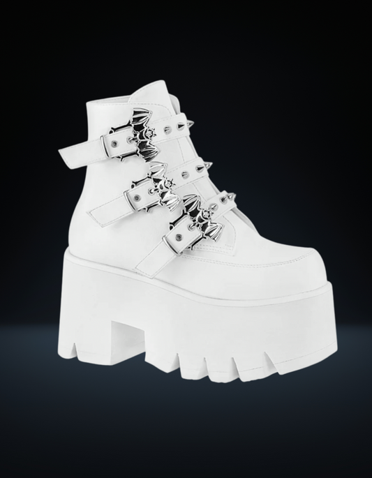 Demonia Ashes White Boot