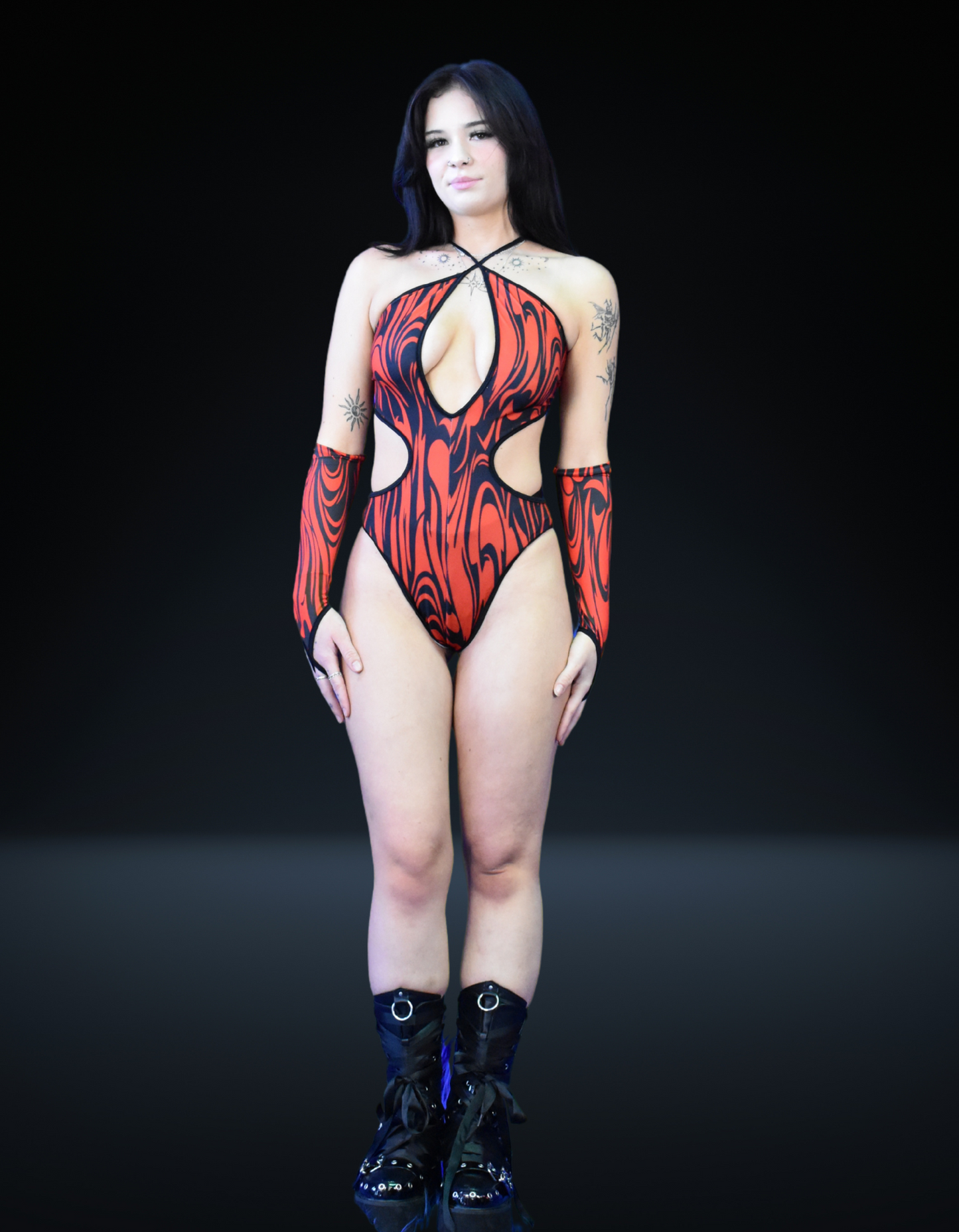 Voyd Cross Bodysuit Set