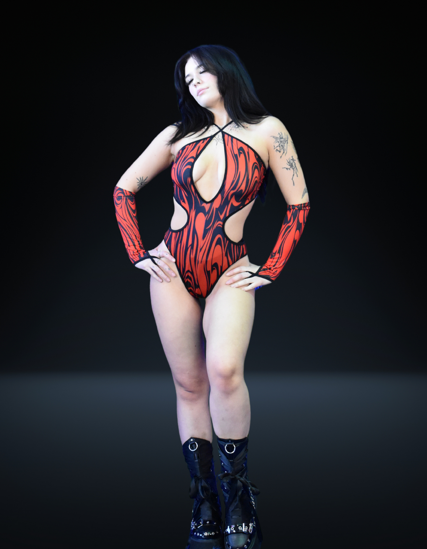 Voyd Cross Bodysuit Set