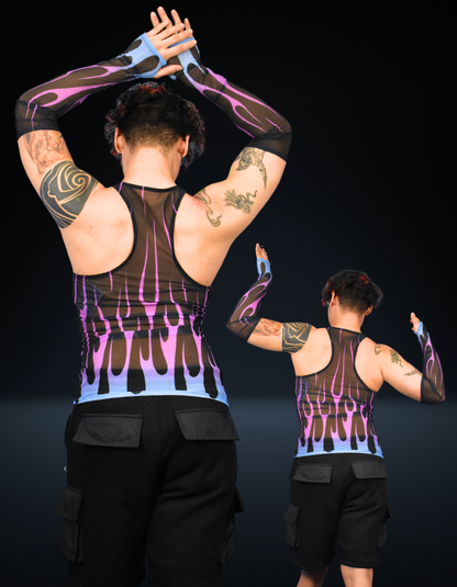 Firestarter Purple Male Tank Top w/ Gloves