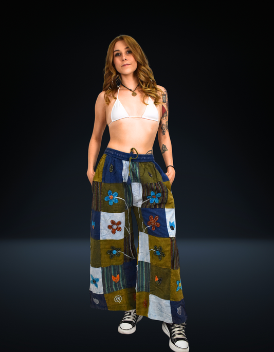 Artwork Patchwork Flow Pants