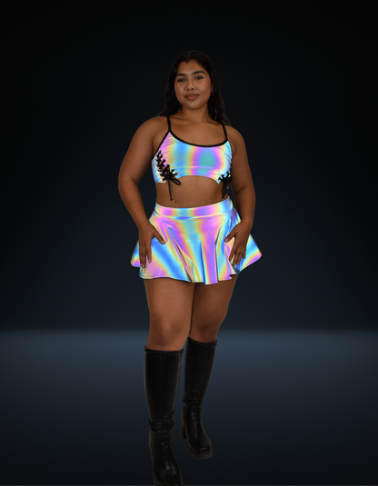 Reflective Tie Top