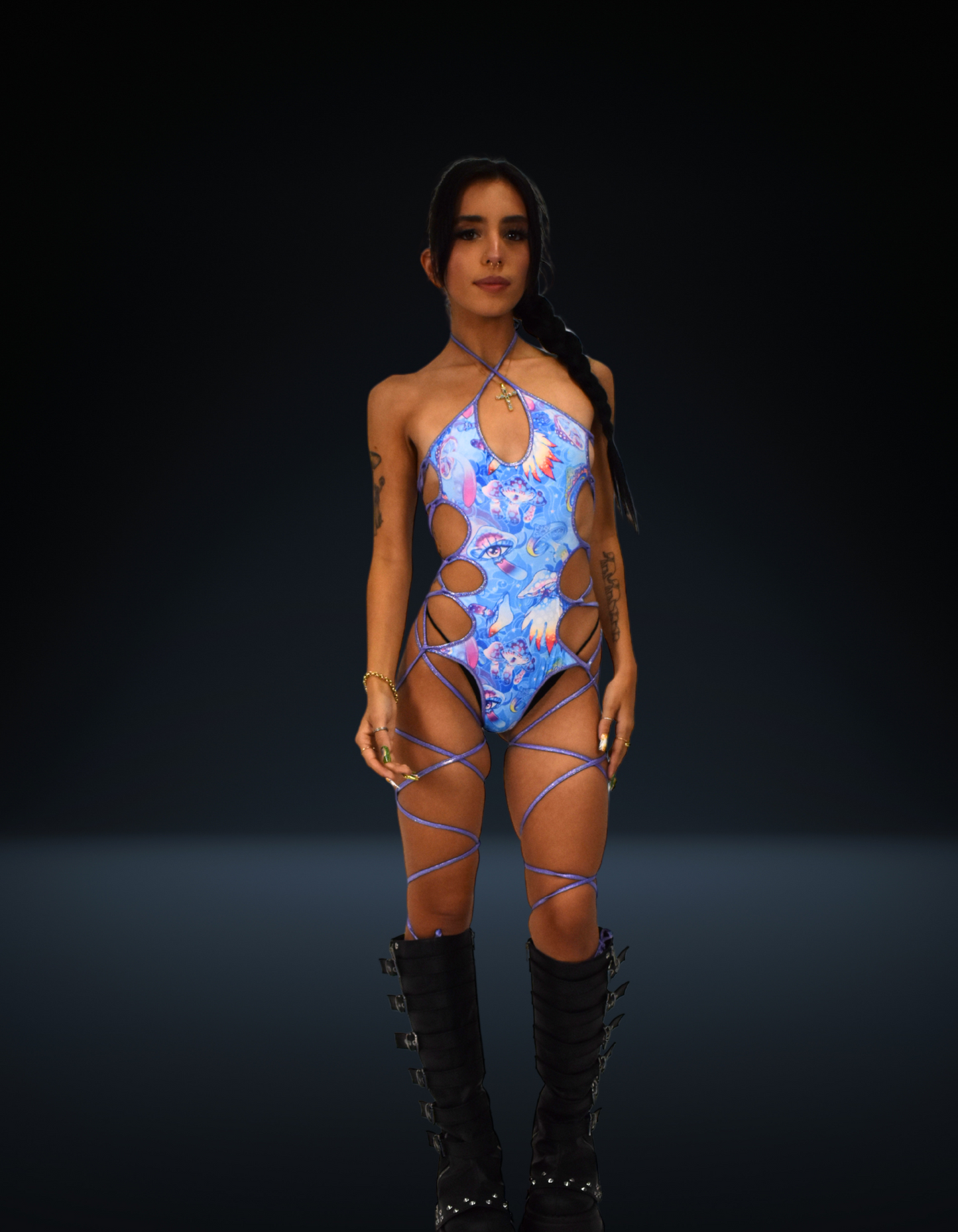 Mystic Mushy Lace Up Bodysuit