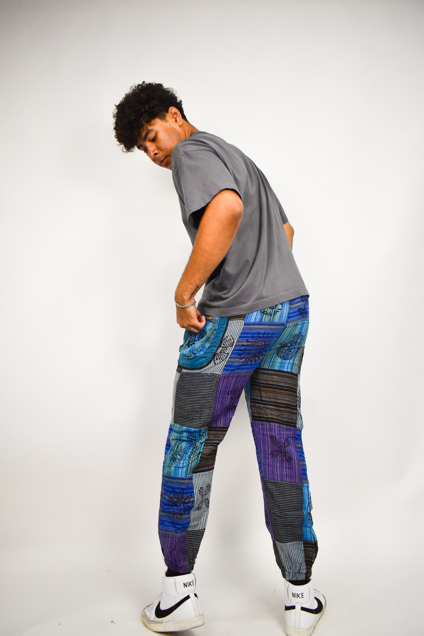 Blue and Purp Sun Flow Pants