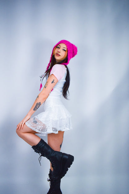 White dove Ruffle Skirt