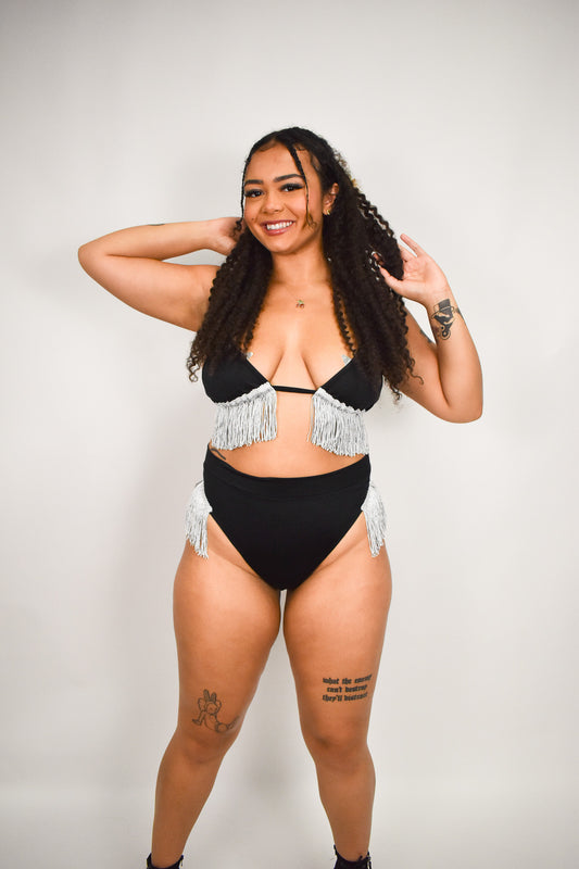 Silver Fringe Set
