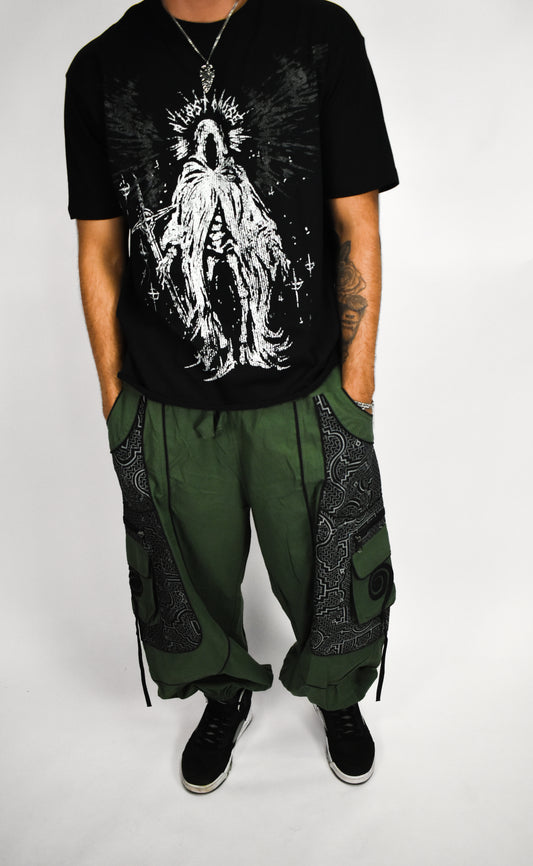 Green Swirl Flow Pants