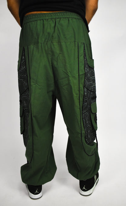 Green Swirl Flow Pants