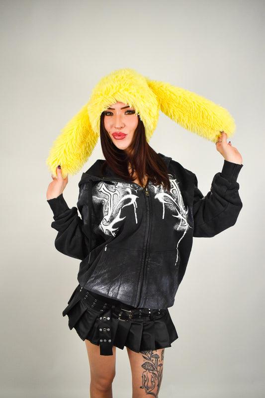Fuzzy Bunny Hat Yellow