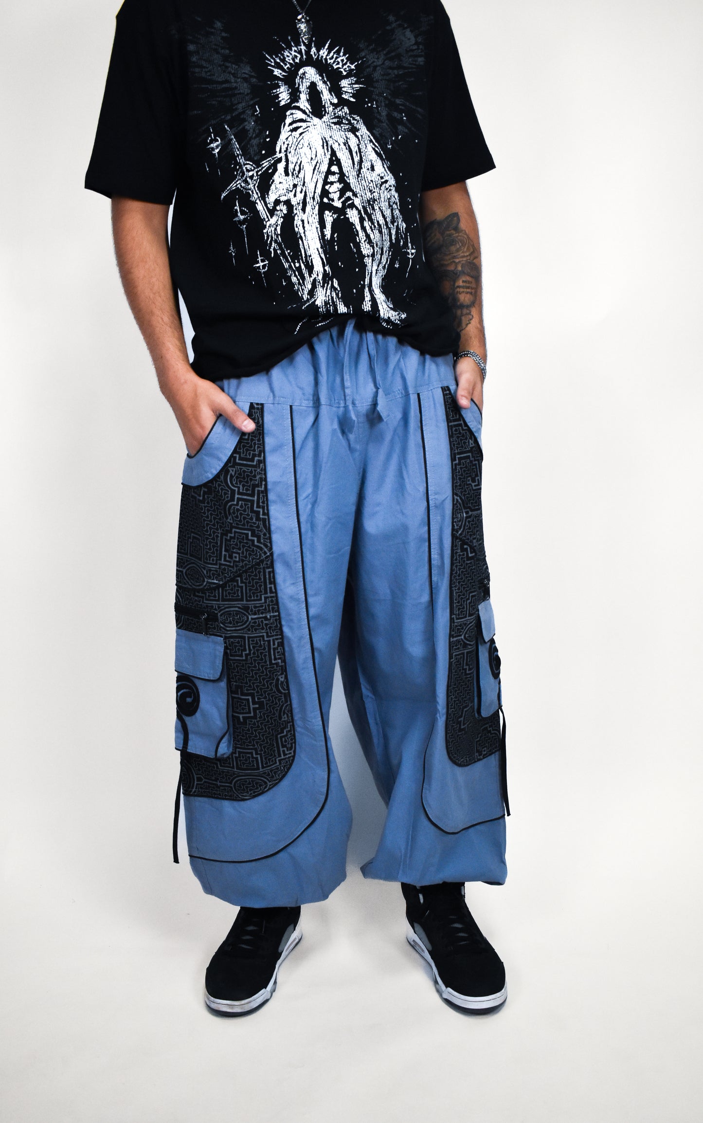 Blue Swirl Flow Pants