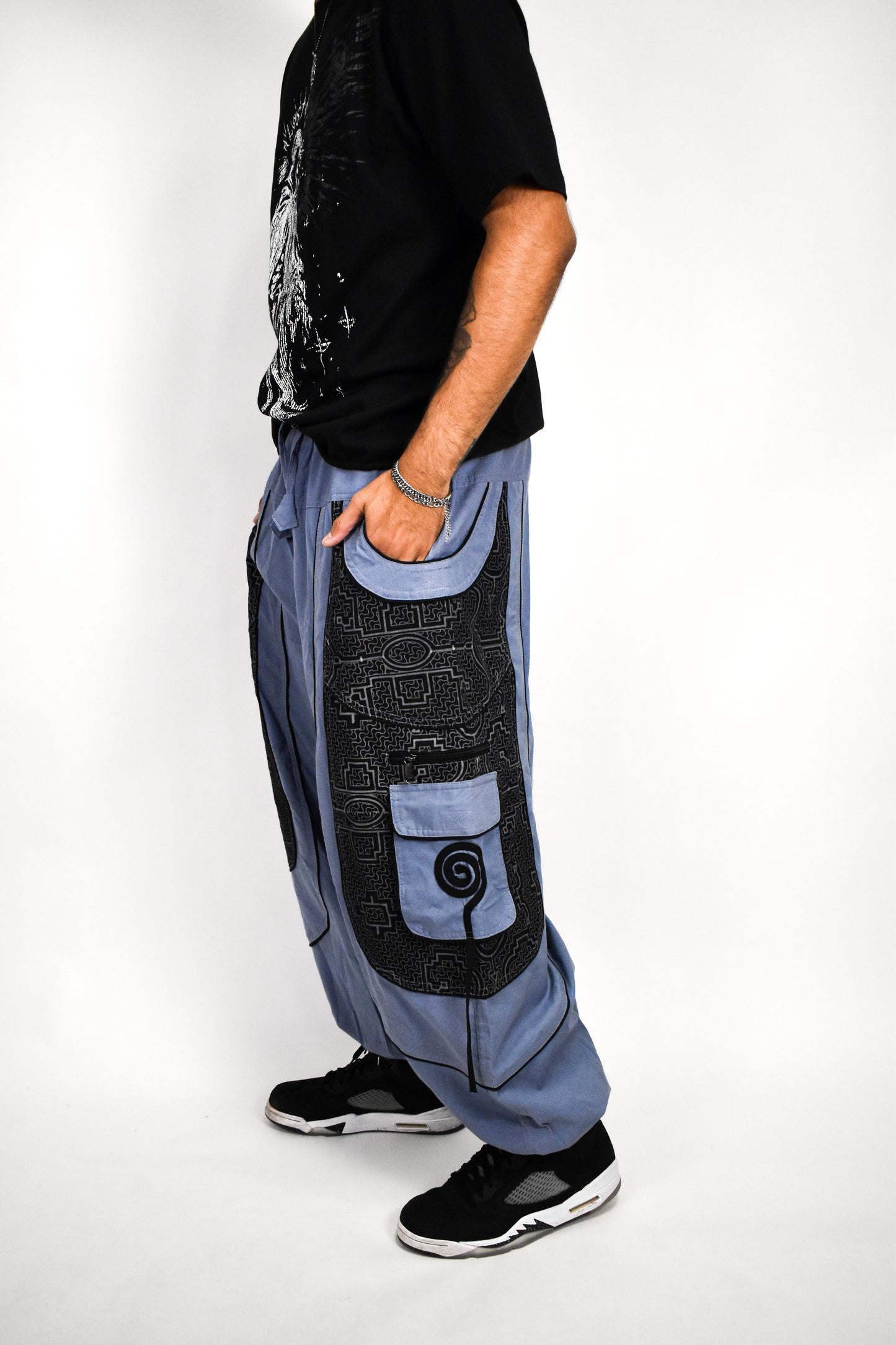Blue Swirl Flow Pants