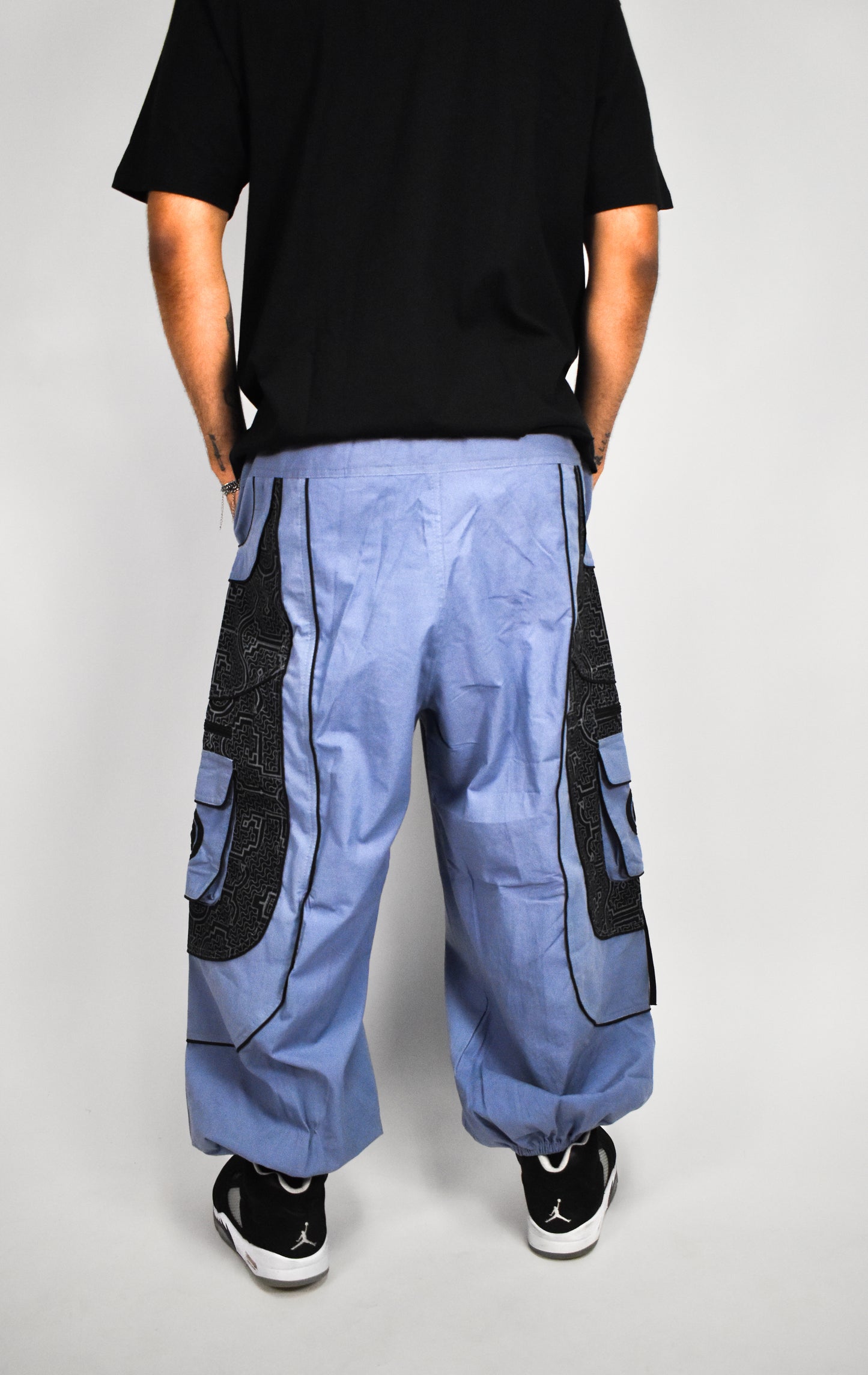 Blue Swirl Flow Pants