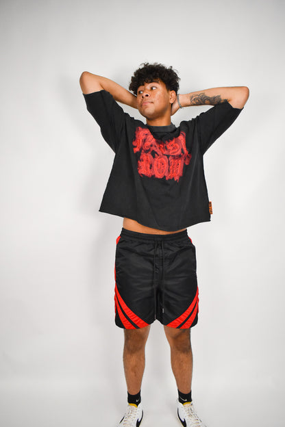Wake Up Red Crop Shirt